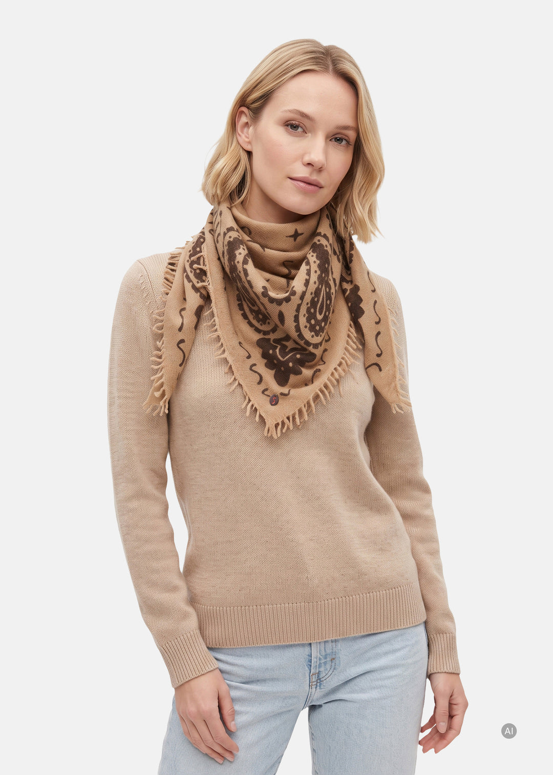 Kaschmirtuch mit Paisley-Muster