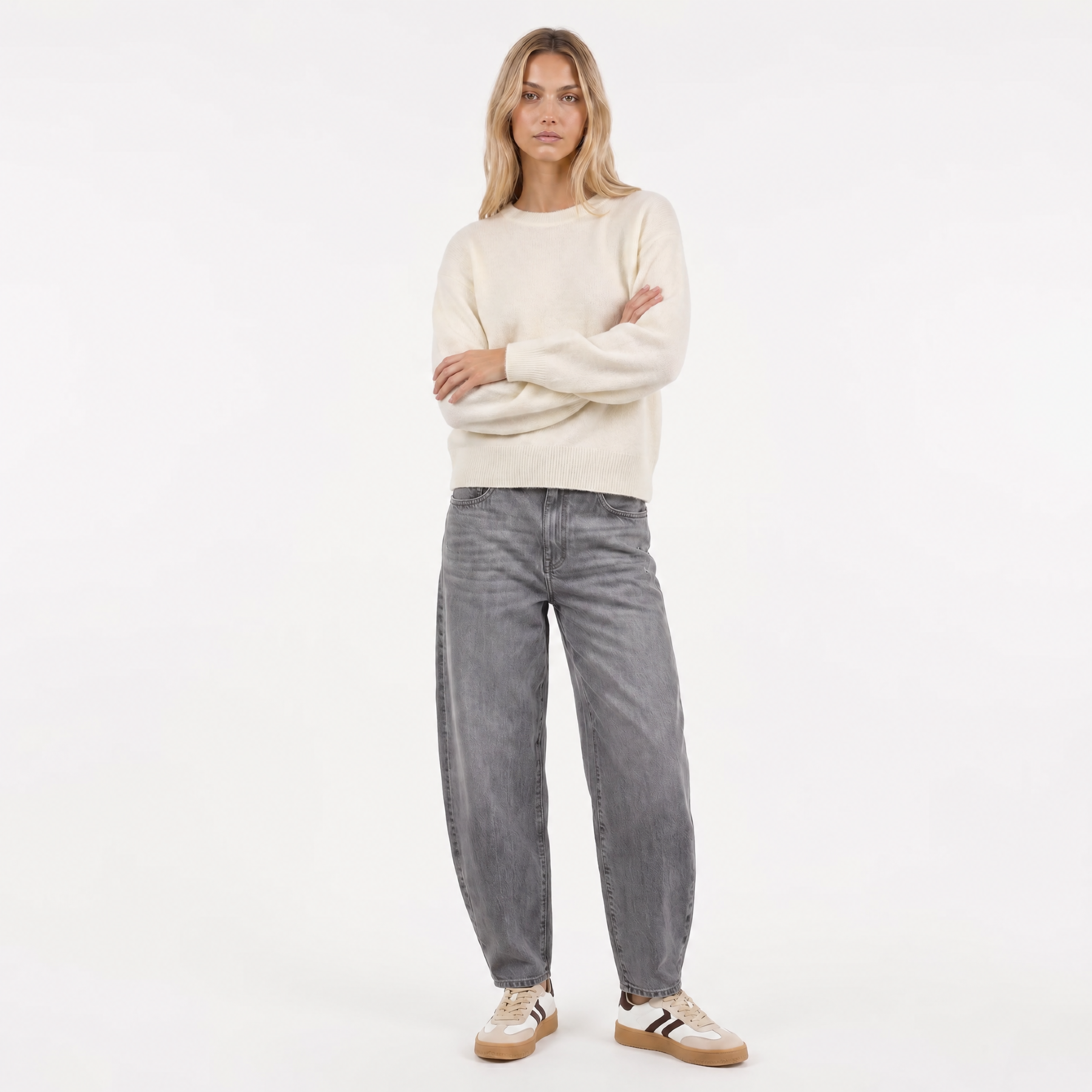 Goose Flash Strickpullover Offwhite