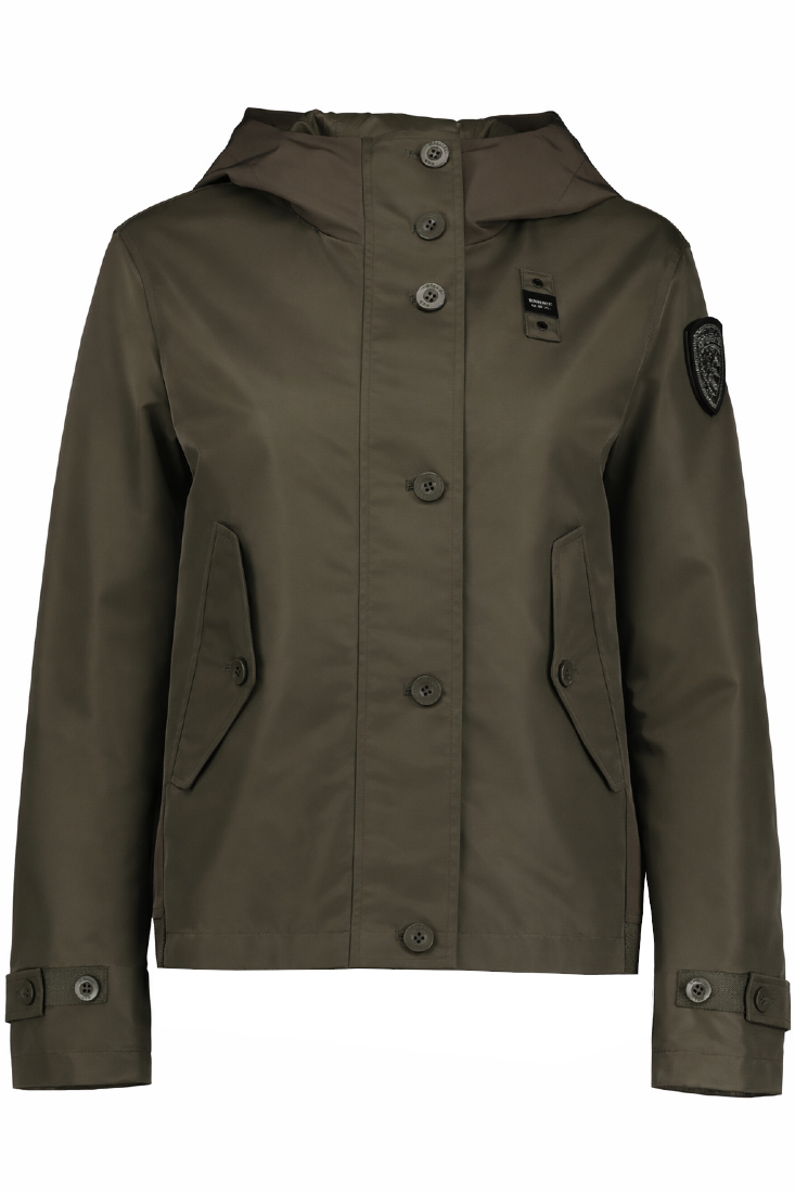 Blauer Bomberjacken Green H