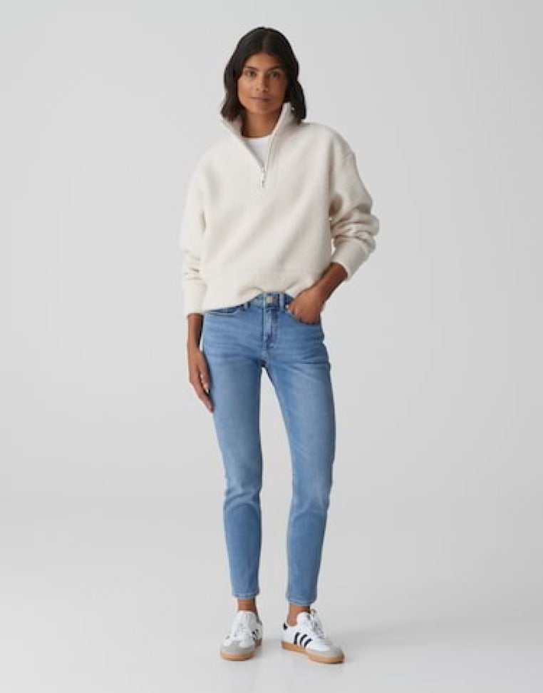 Opus Slim Fit Ocean Blue Washed