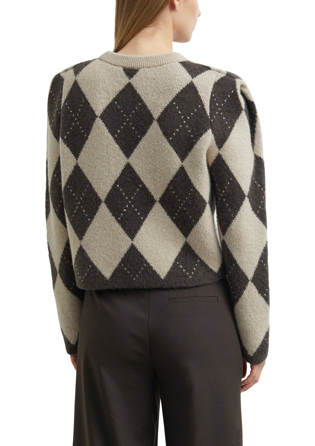 Strickpullover mit Rauten-Muster