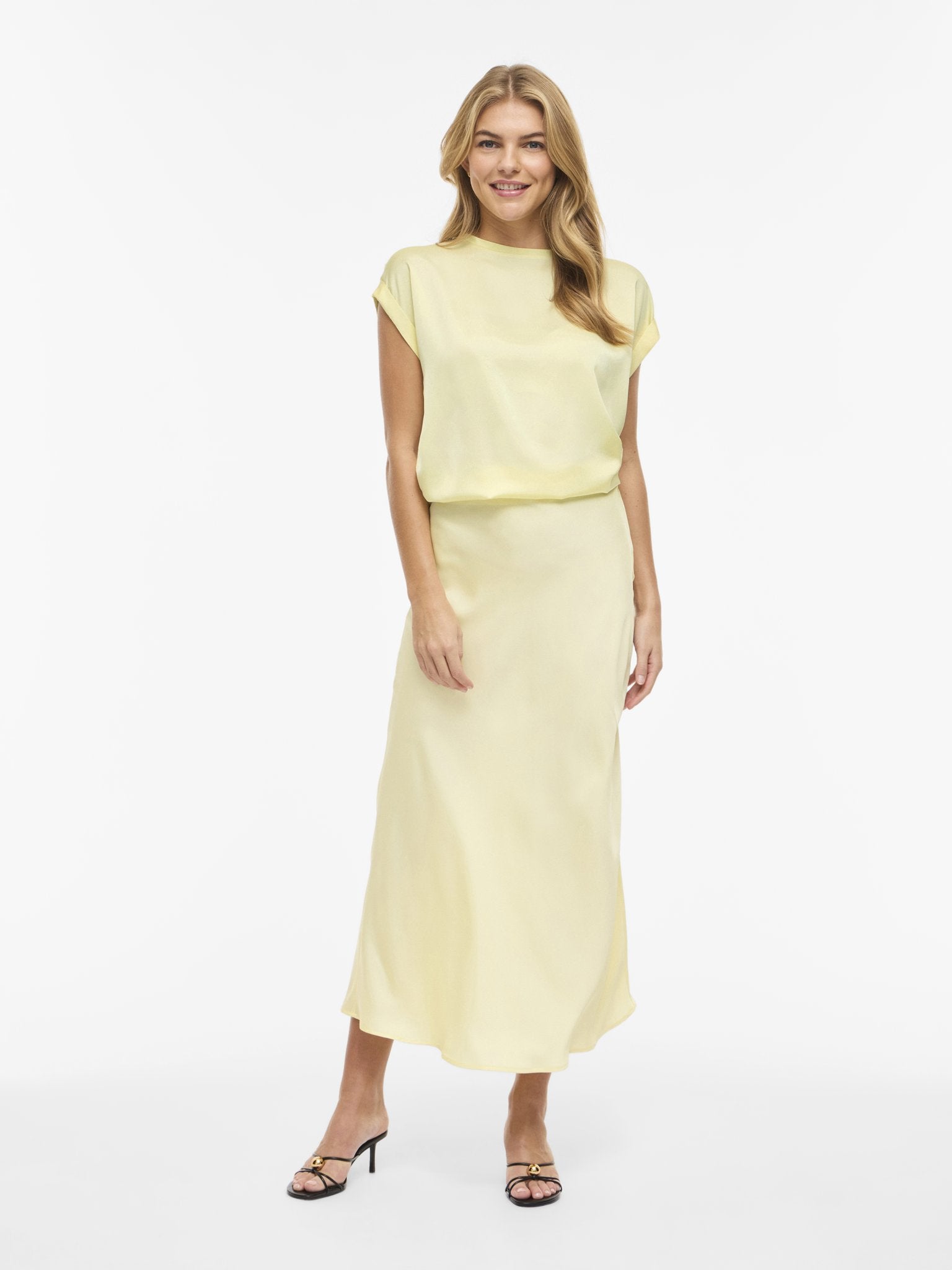 VILA Blusen Pastel Yellow