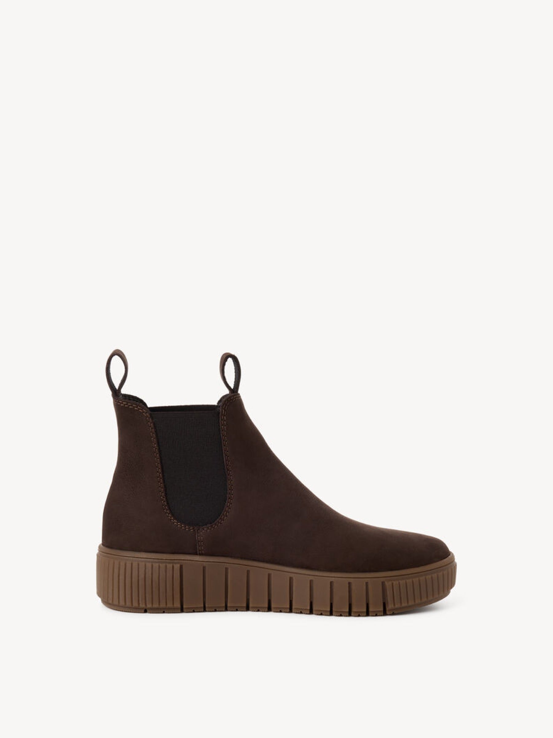 Boots aus Veloursleder