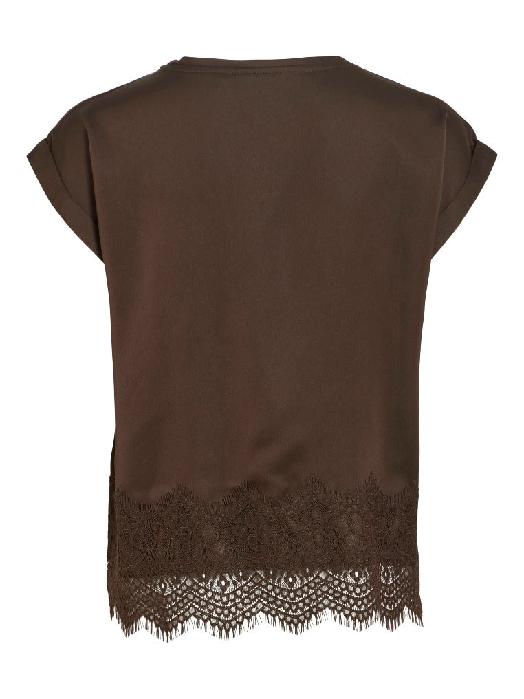 VILA Blusen Coffee Bean