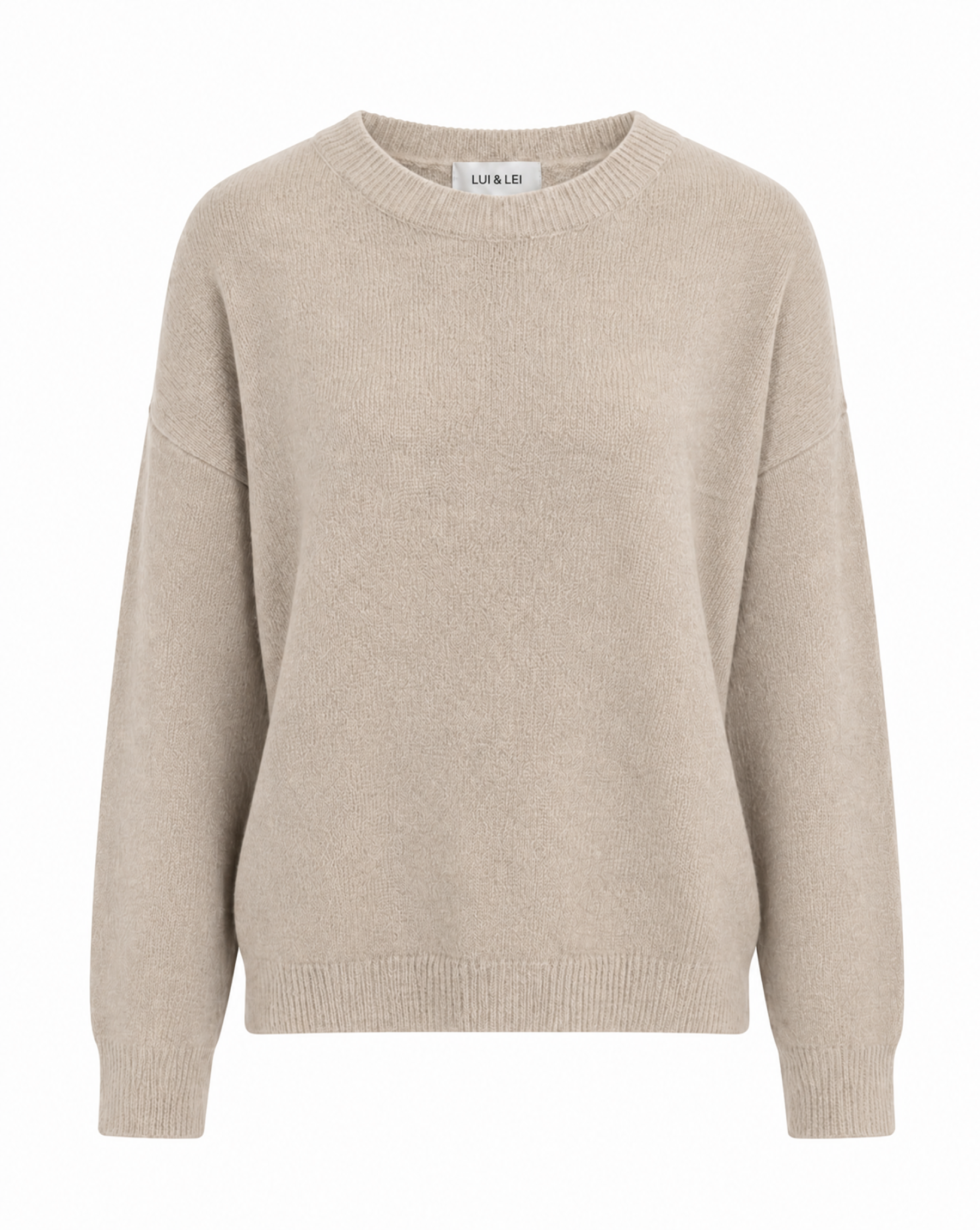 Strickpullover mit Rundhalsausschnitt