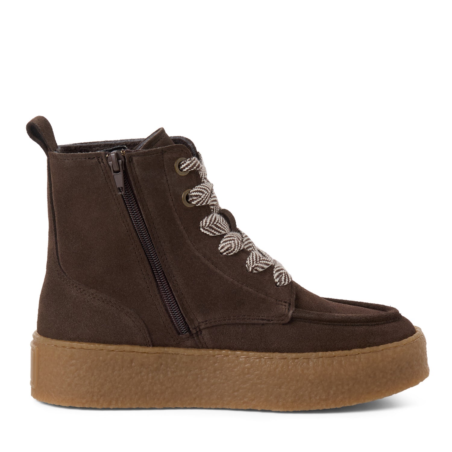 Lace Boot aus Veloursleder