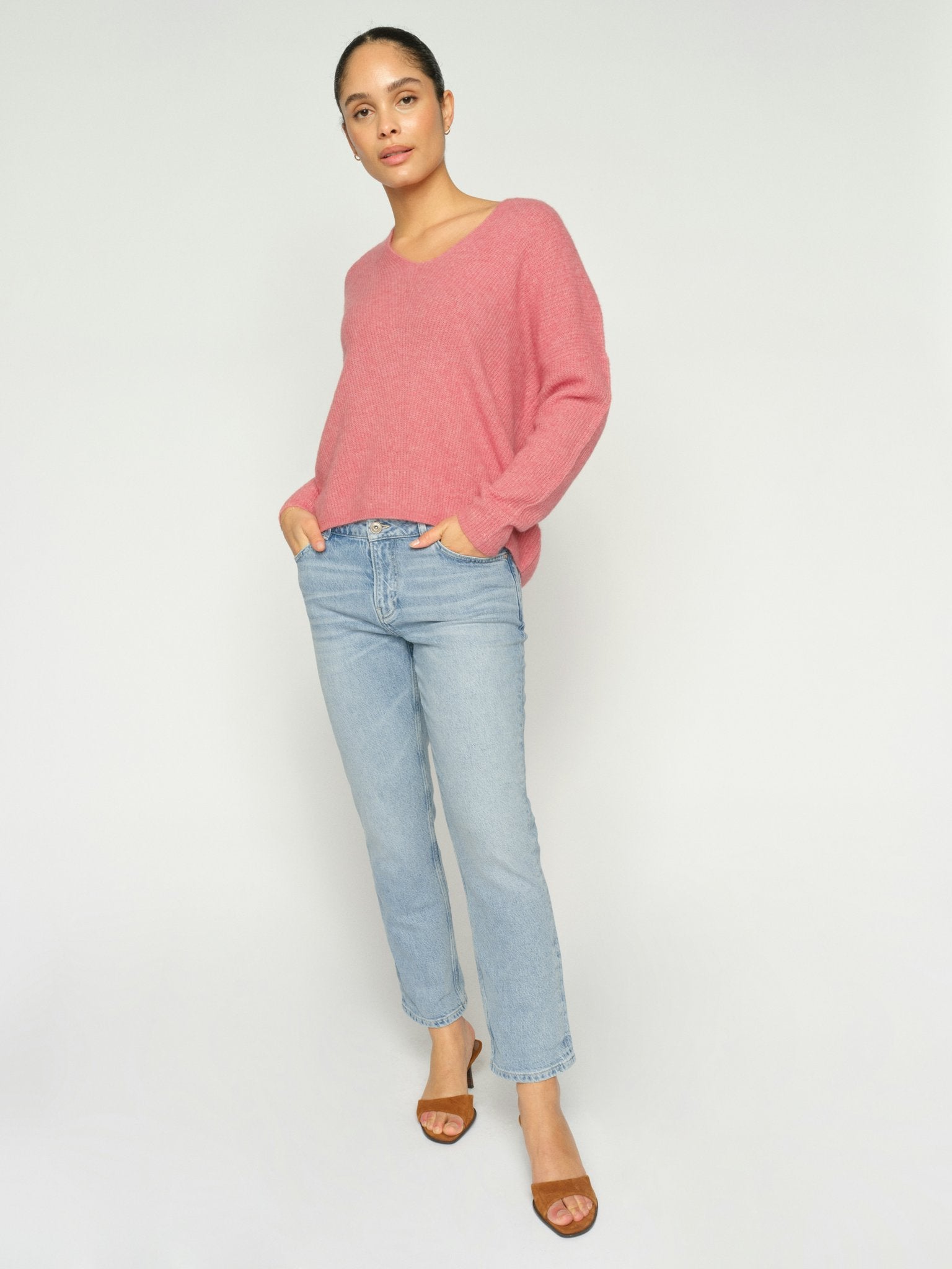 Mos Mosh Flared Leg Light Blue