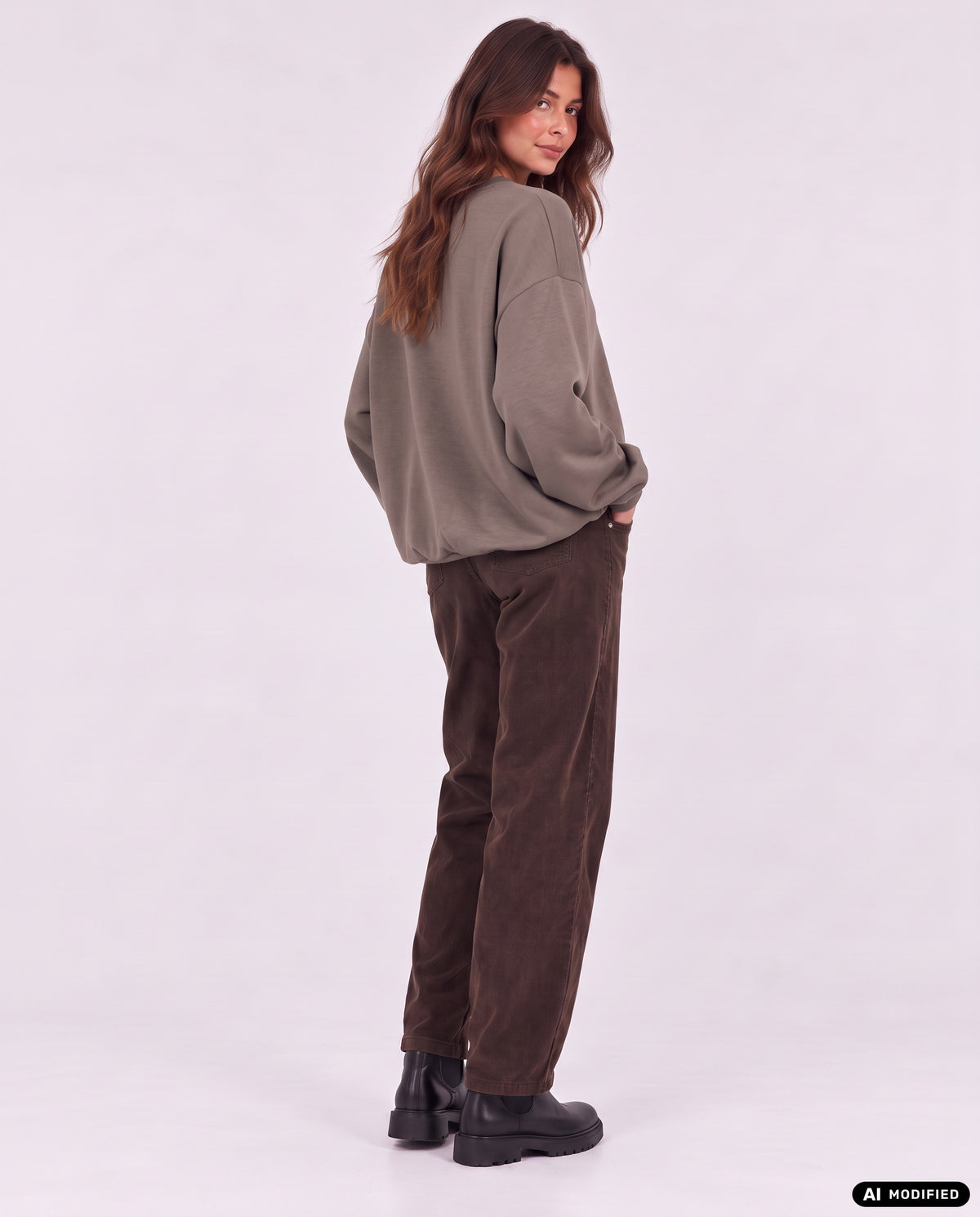 Sweatshirt mit Ballon-Saum