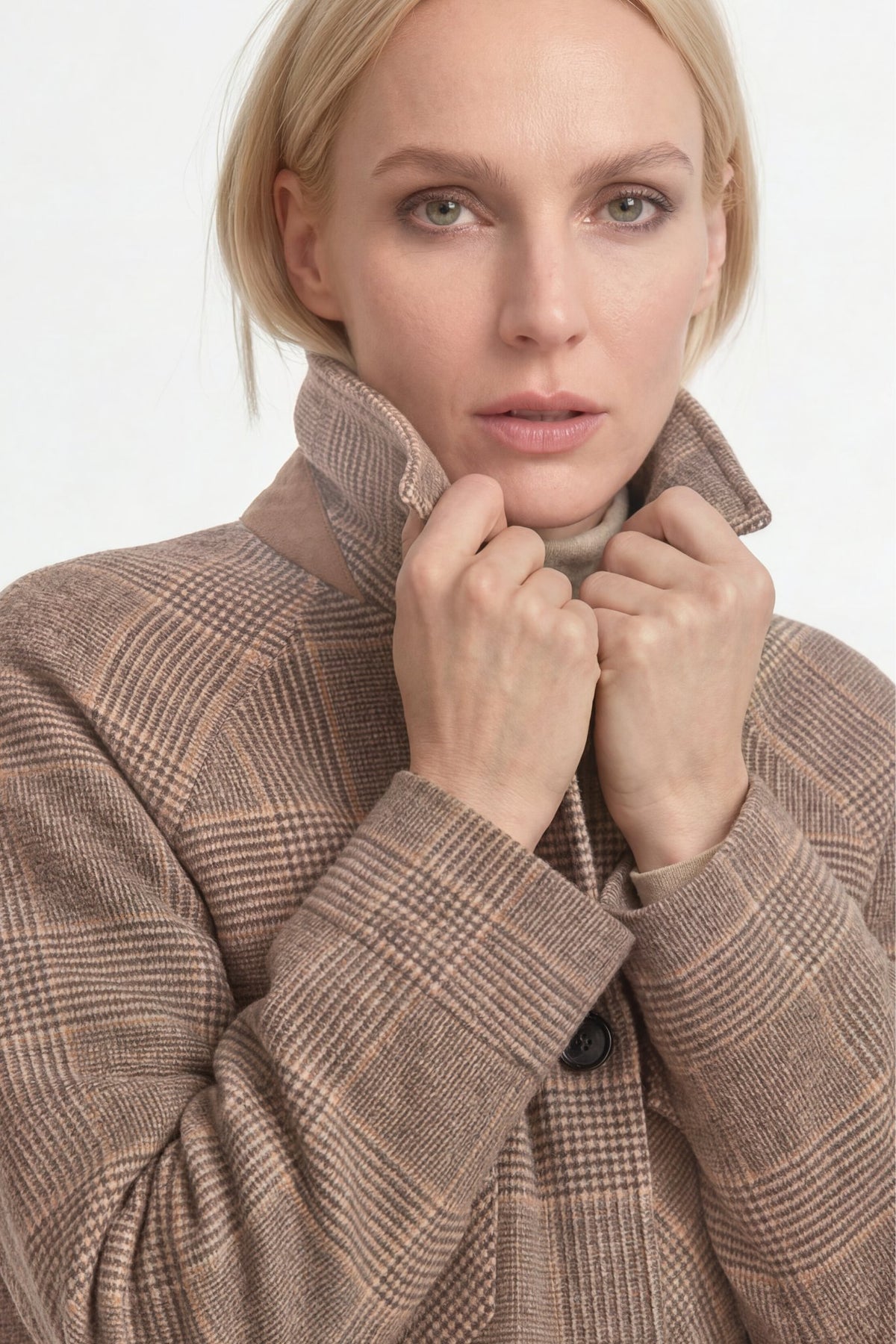 Hemdjacke mit Karo-Muster
