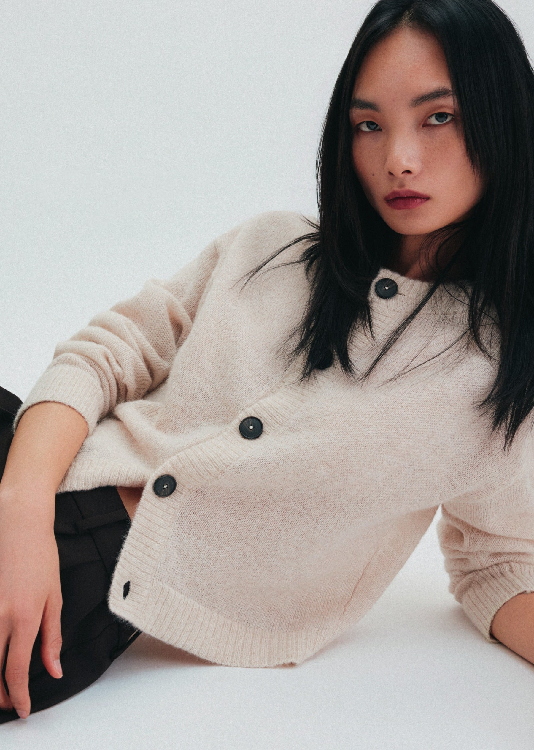 Leichter Cardigan aus Alpakamix