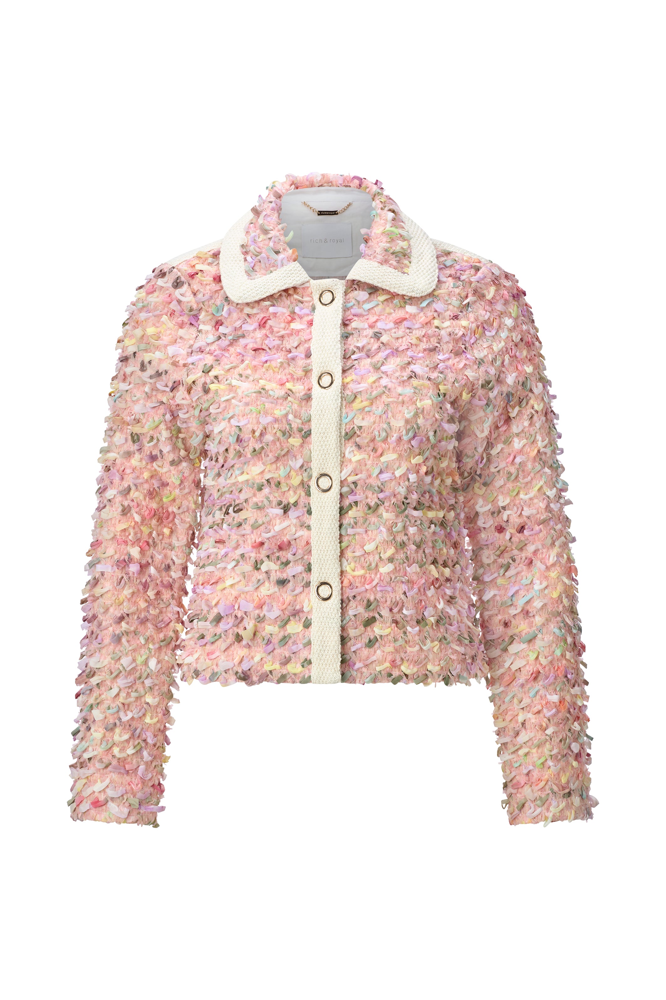 Blazer mit bunten Fransendetails