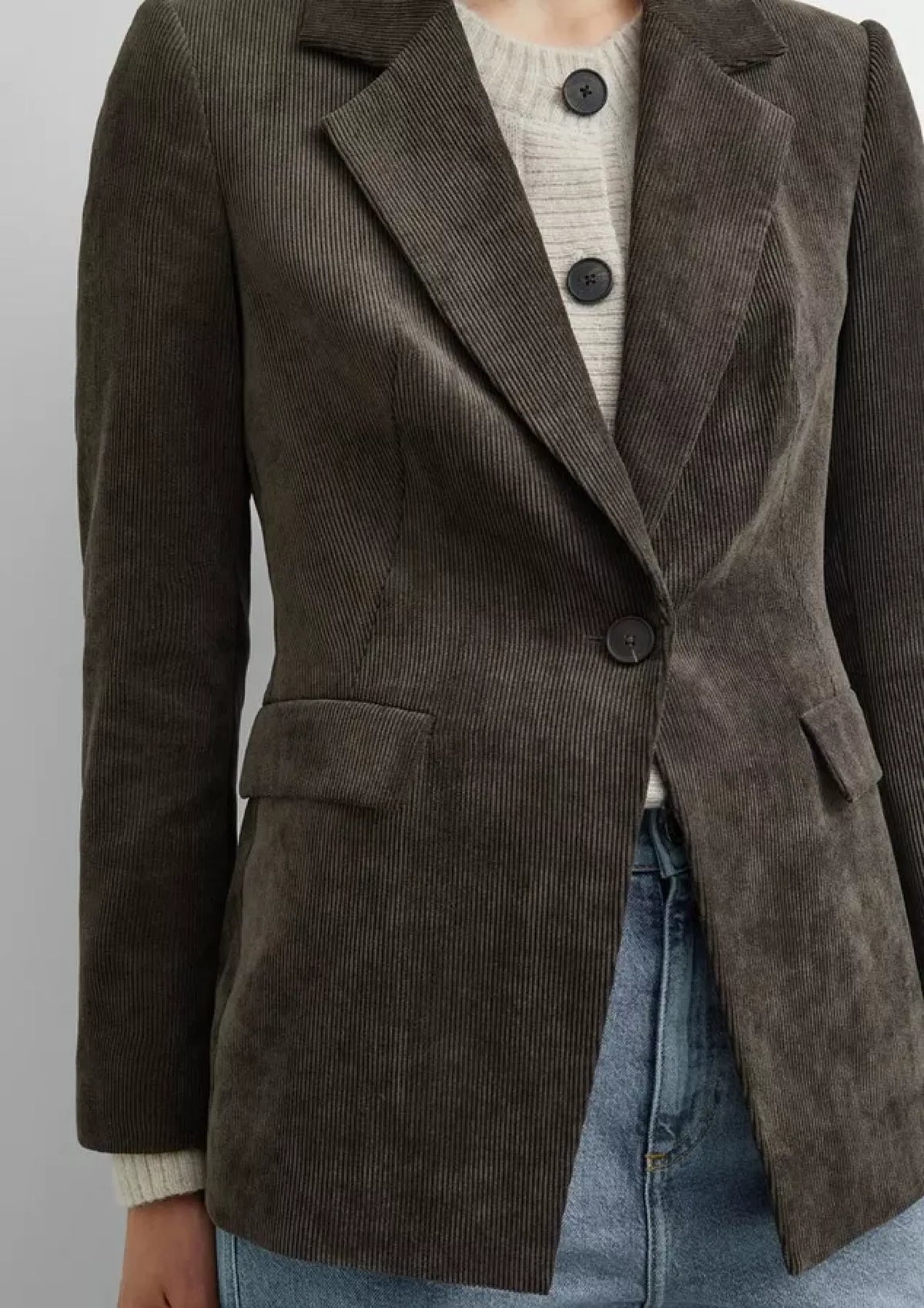 Blazer aus Feinkord