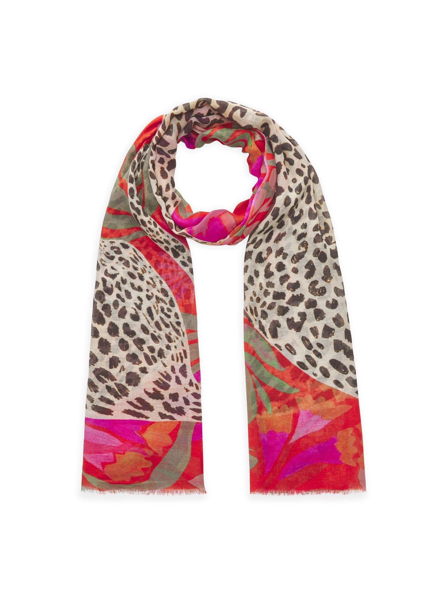 Schal mit Leopard-Motiv