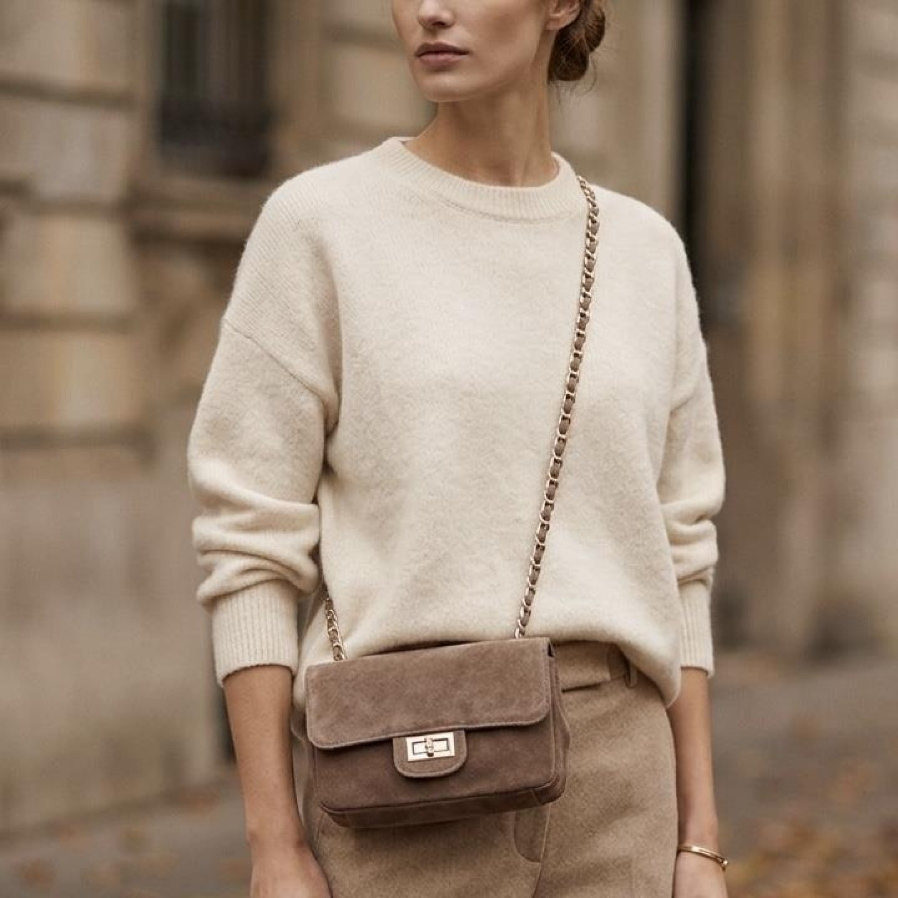 Tasche aus Wildleder