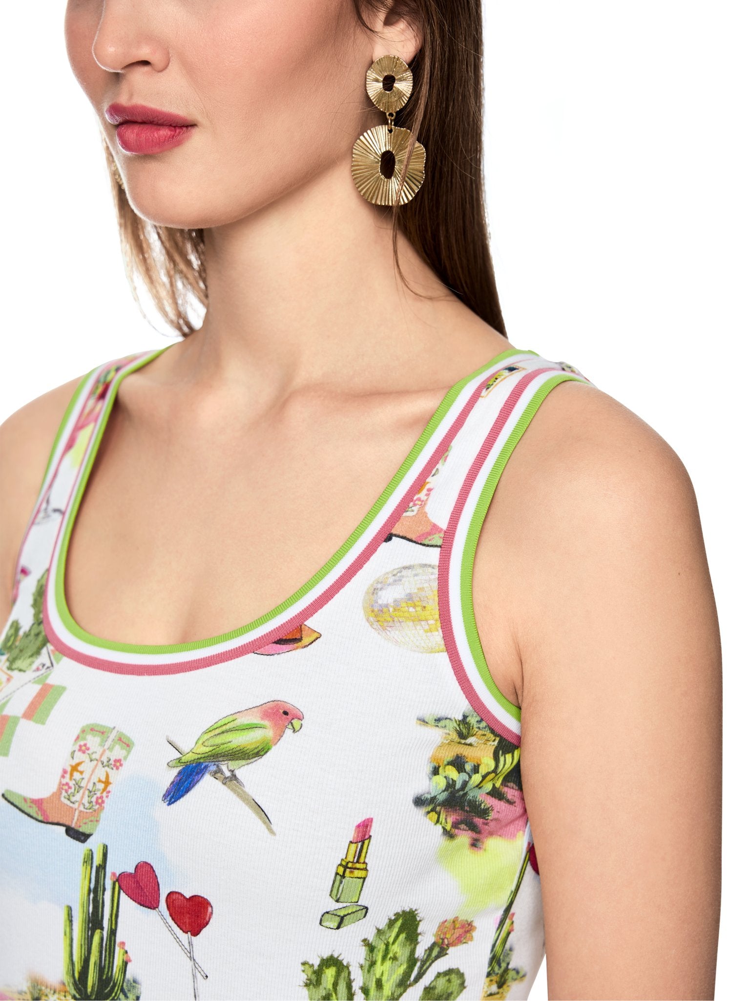 Top in Ripp-Qualität mit Print