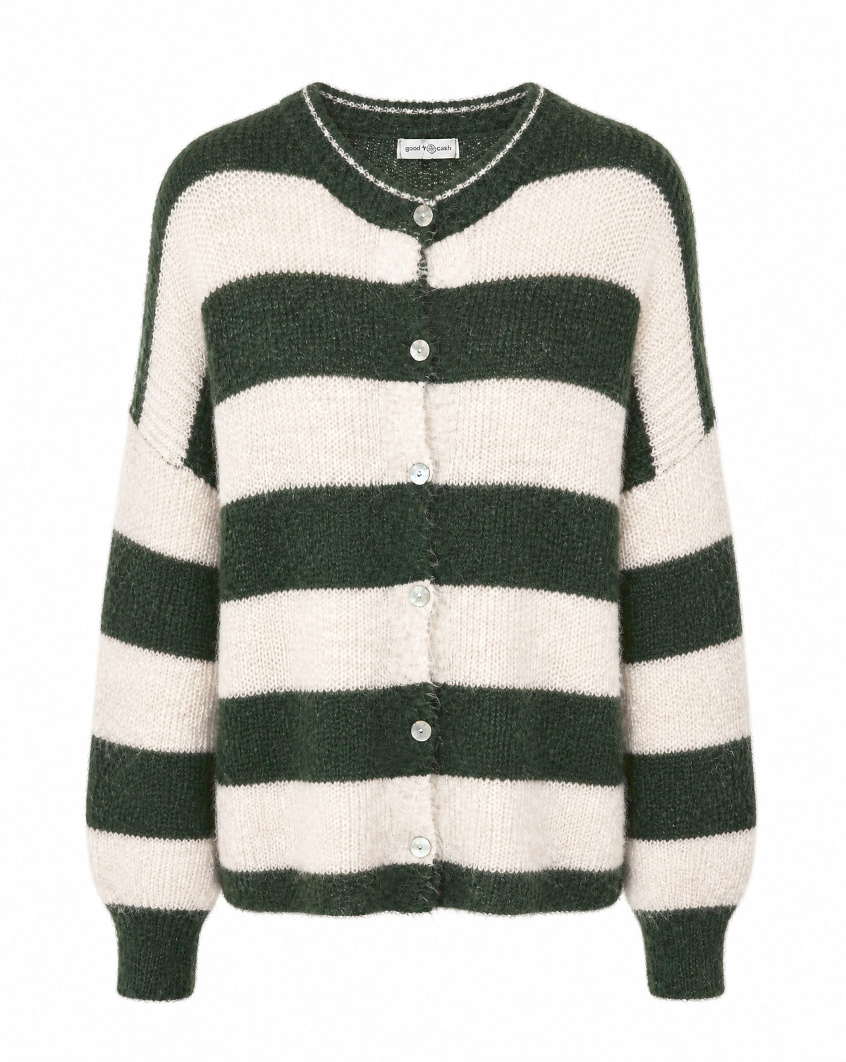 Strickjacke mit Streifen