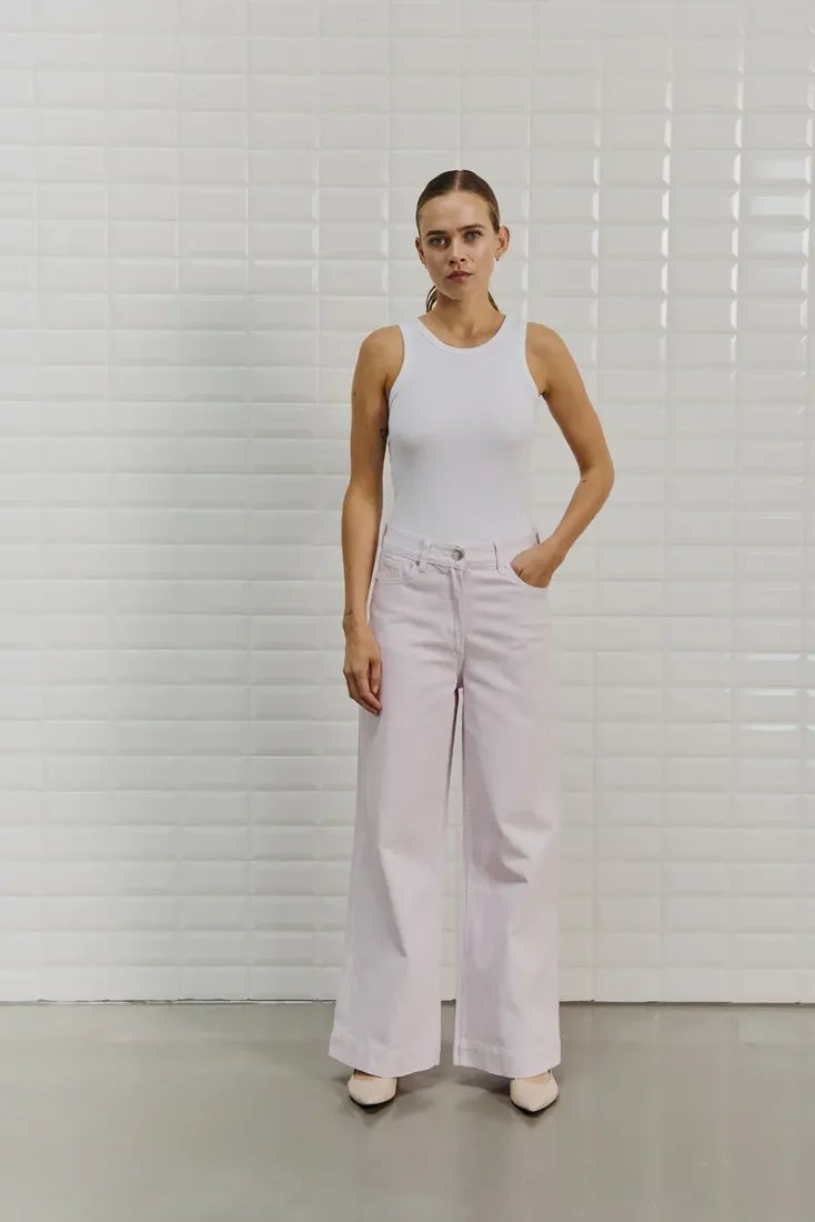 WithBlack Wide Leg Lavender S