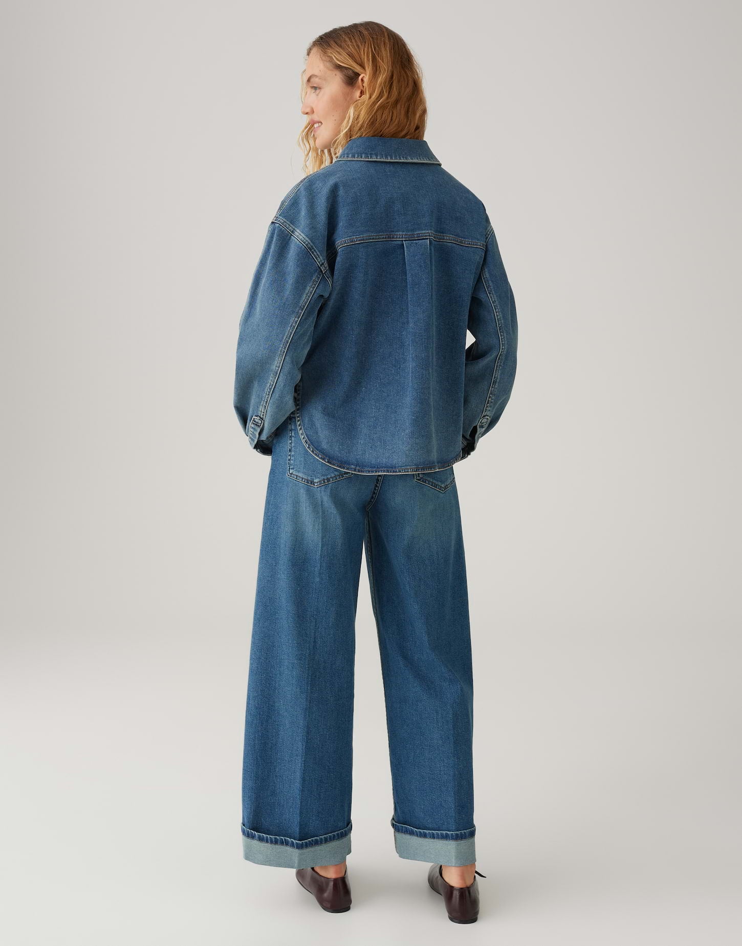 Opus Blusen Mid Joyful Blue