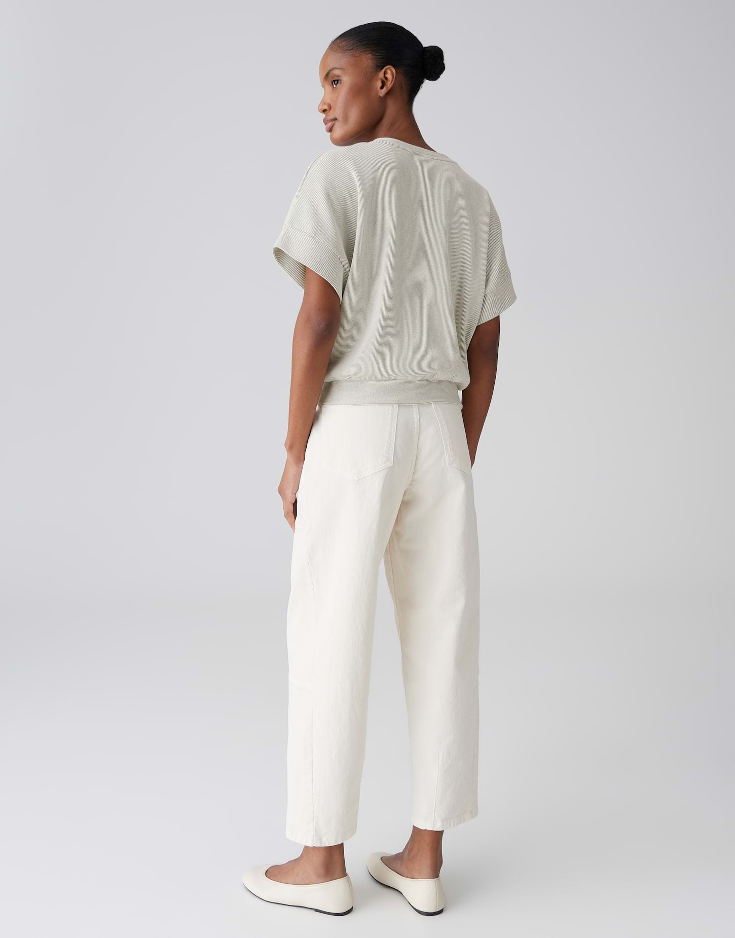 Opus T-Shirts Pale Olive