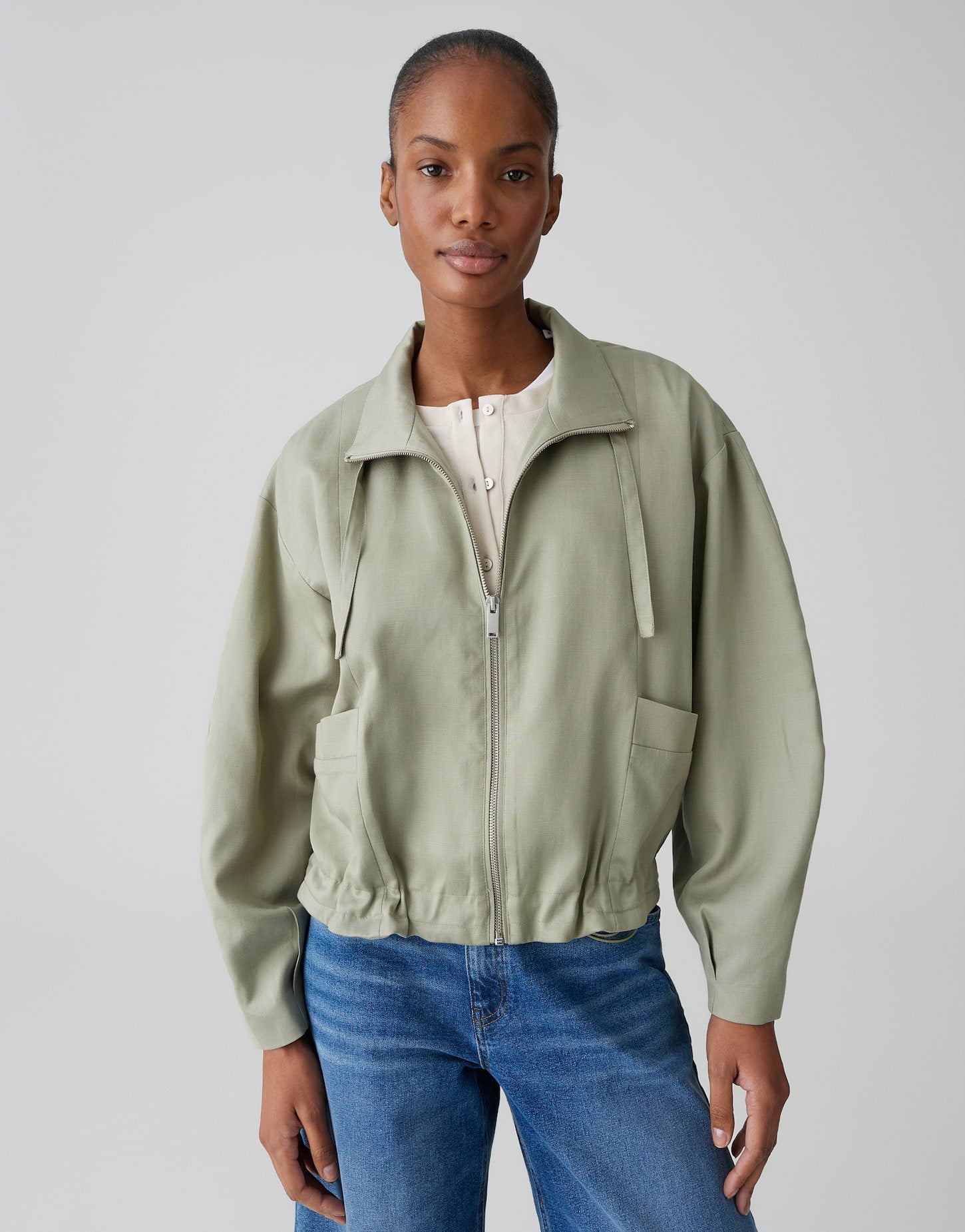 Opus Blouson Pale Olive