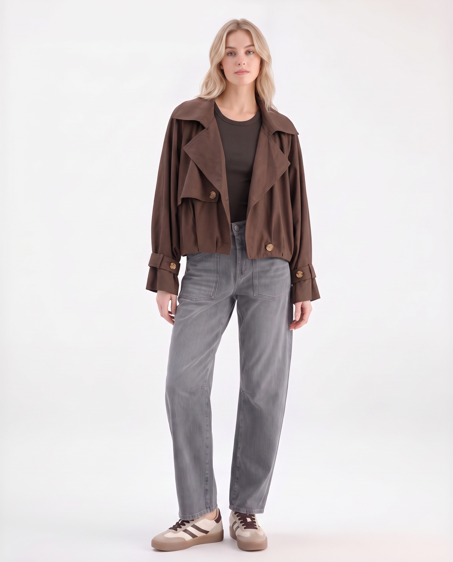 Kurzer Trenchcoat