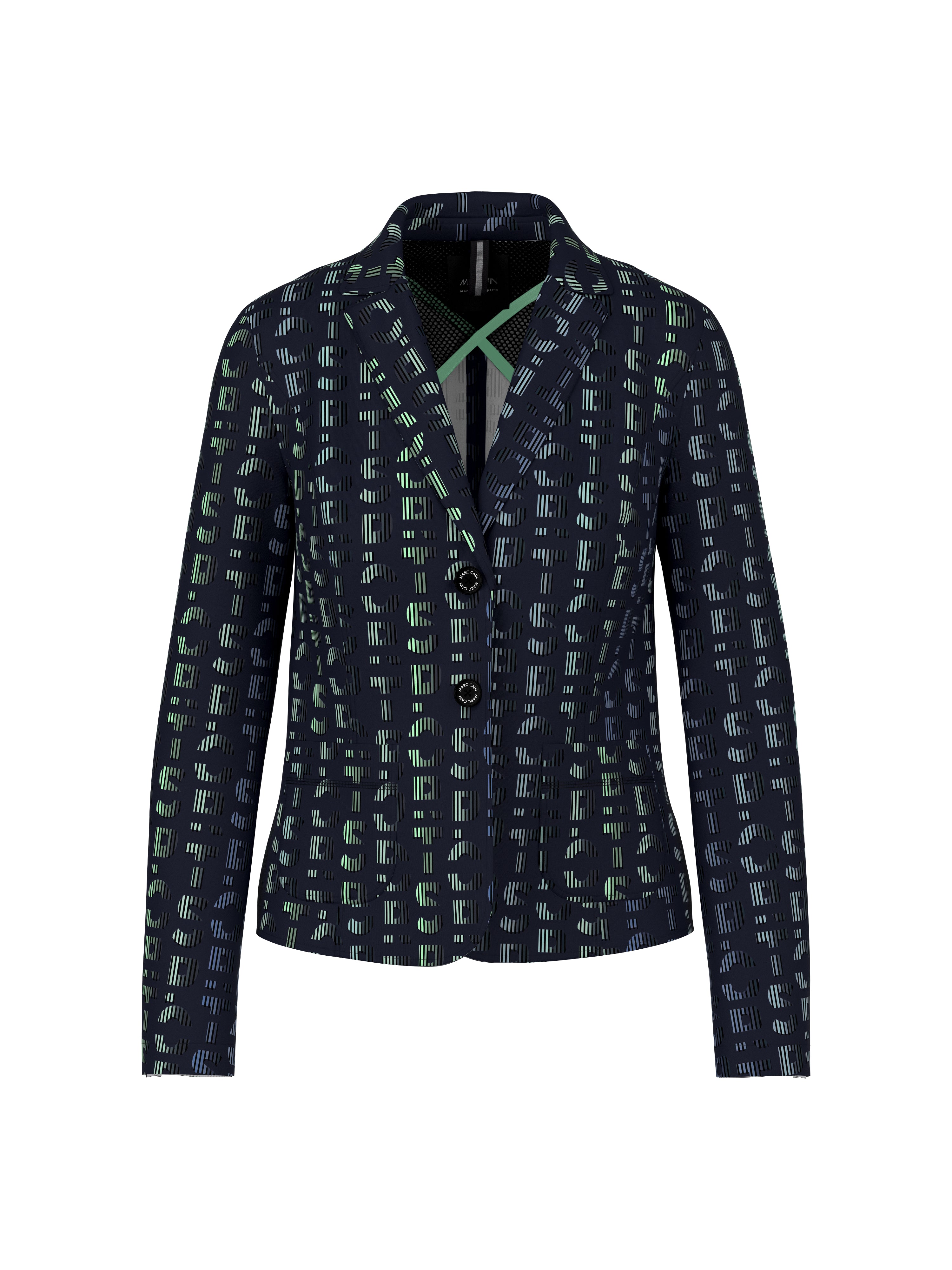 Jersey Blazer mit Print