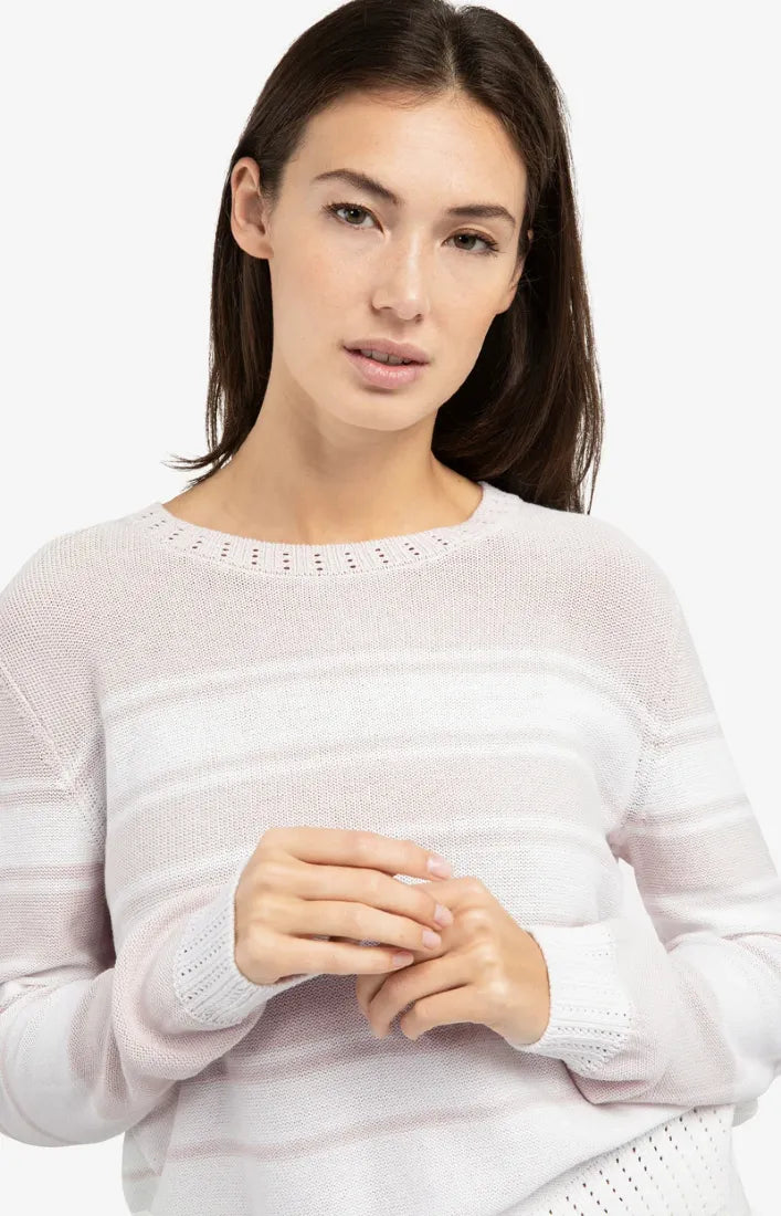 Yaya Strickpullover Gray Lilac Dessin