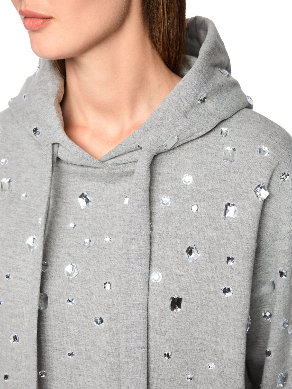 Hoodie mit Strasssteinen