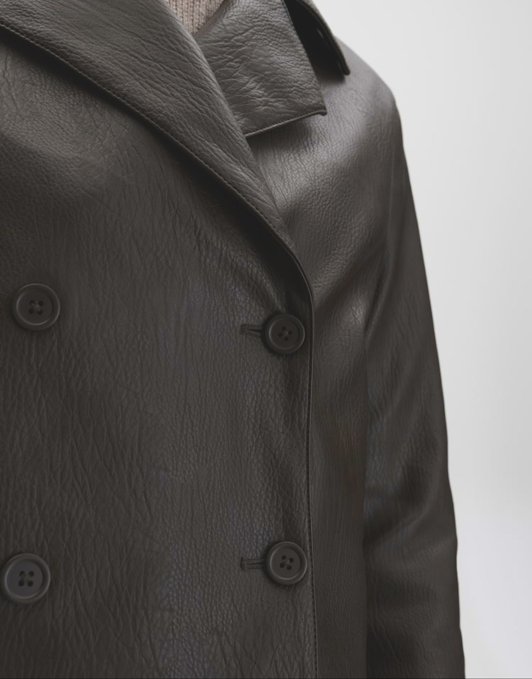 Kurzjacke aus Kunstleder