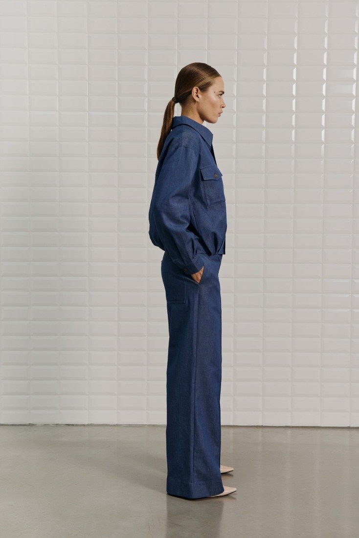 WithBlack Jeansjacken Indigo Ris