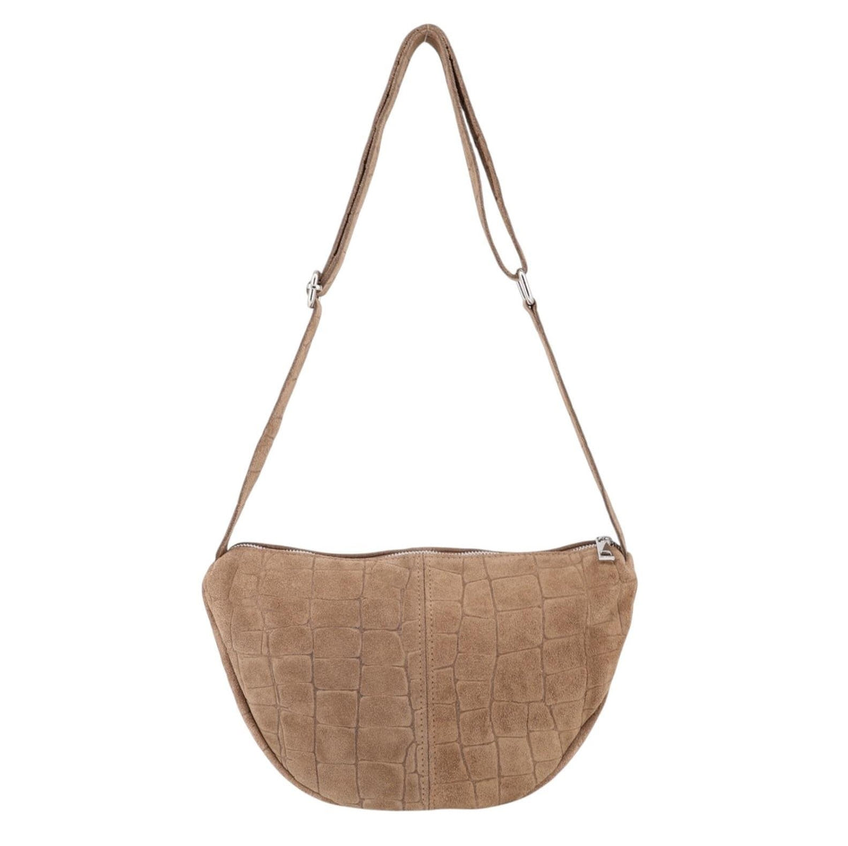 Ledertasche mit Krokoprägung