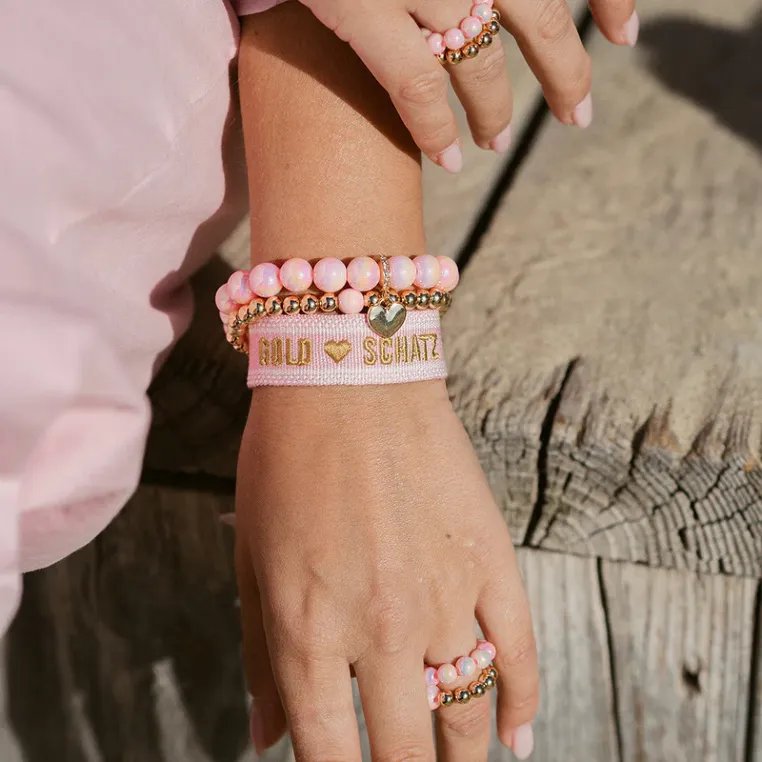 Armband Gold Deluxe 14K Rosado 6mm