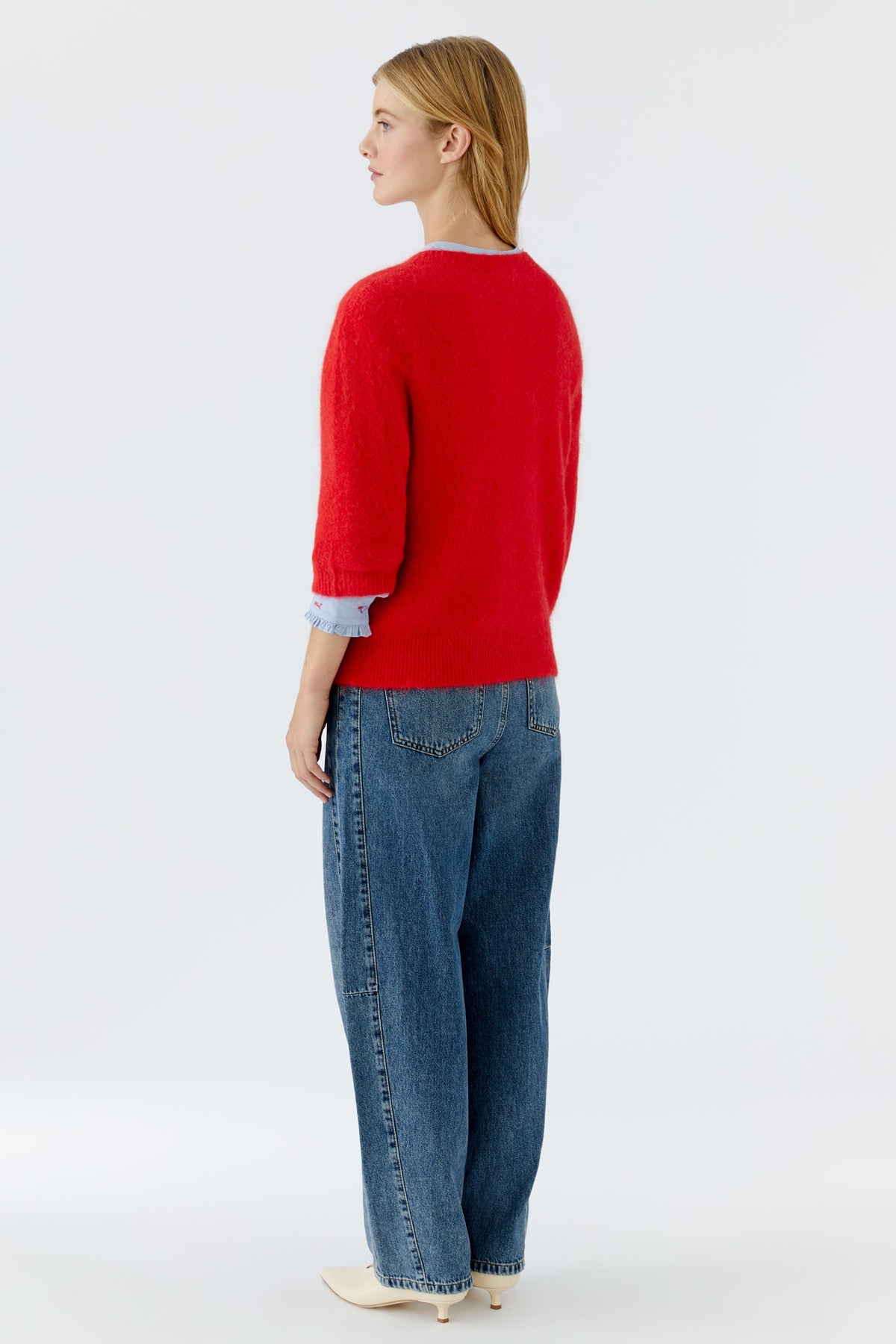 Oui Strickpullover High Risk Red