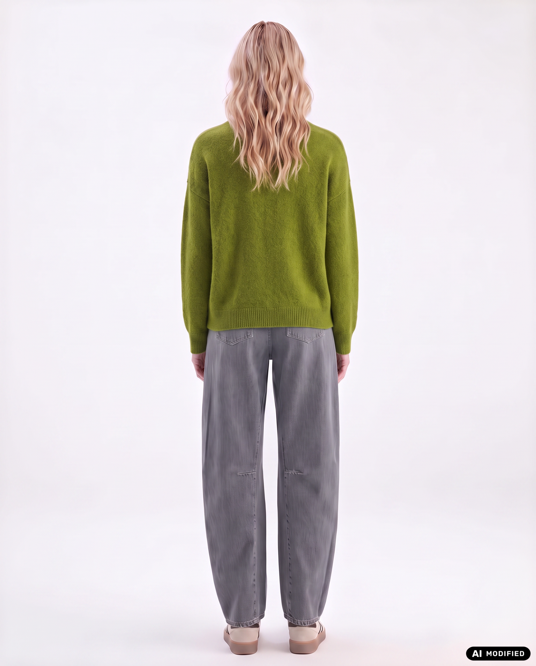 Strickpullover mit Rundhalsausschnitt
