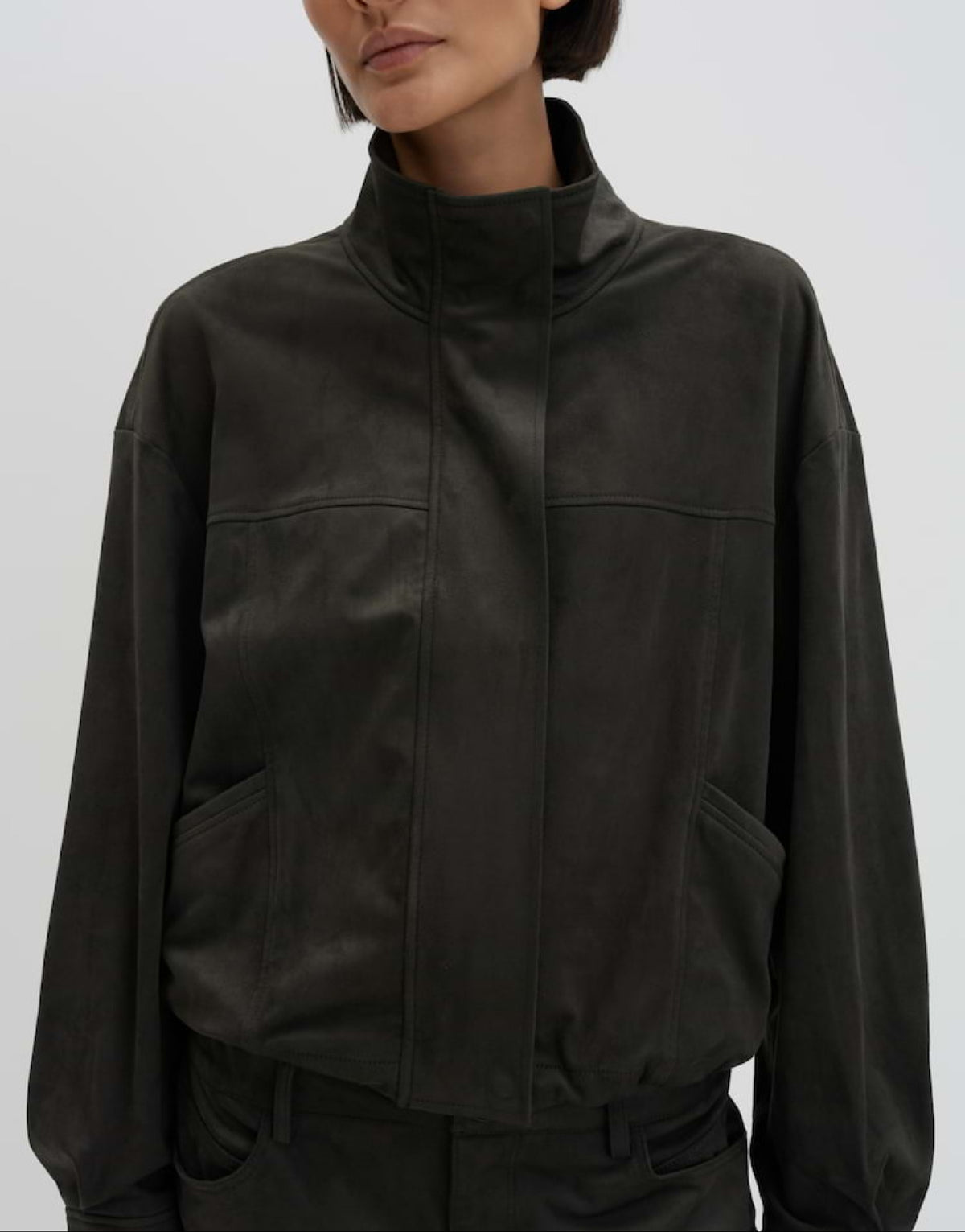 Blouson NEILA in Verlours Optik