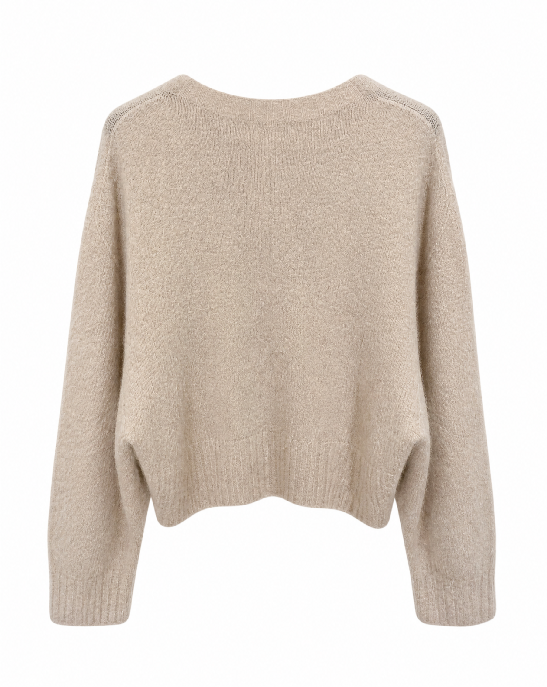 Strickpullover mit Rundhalsausschnitt
