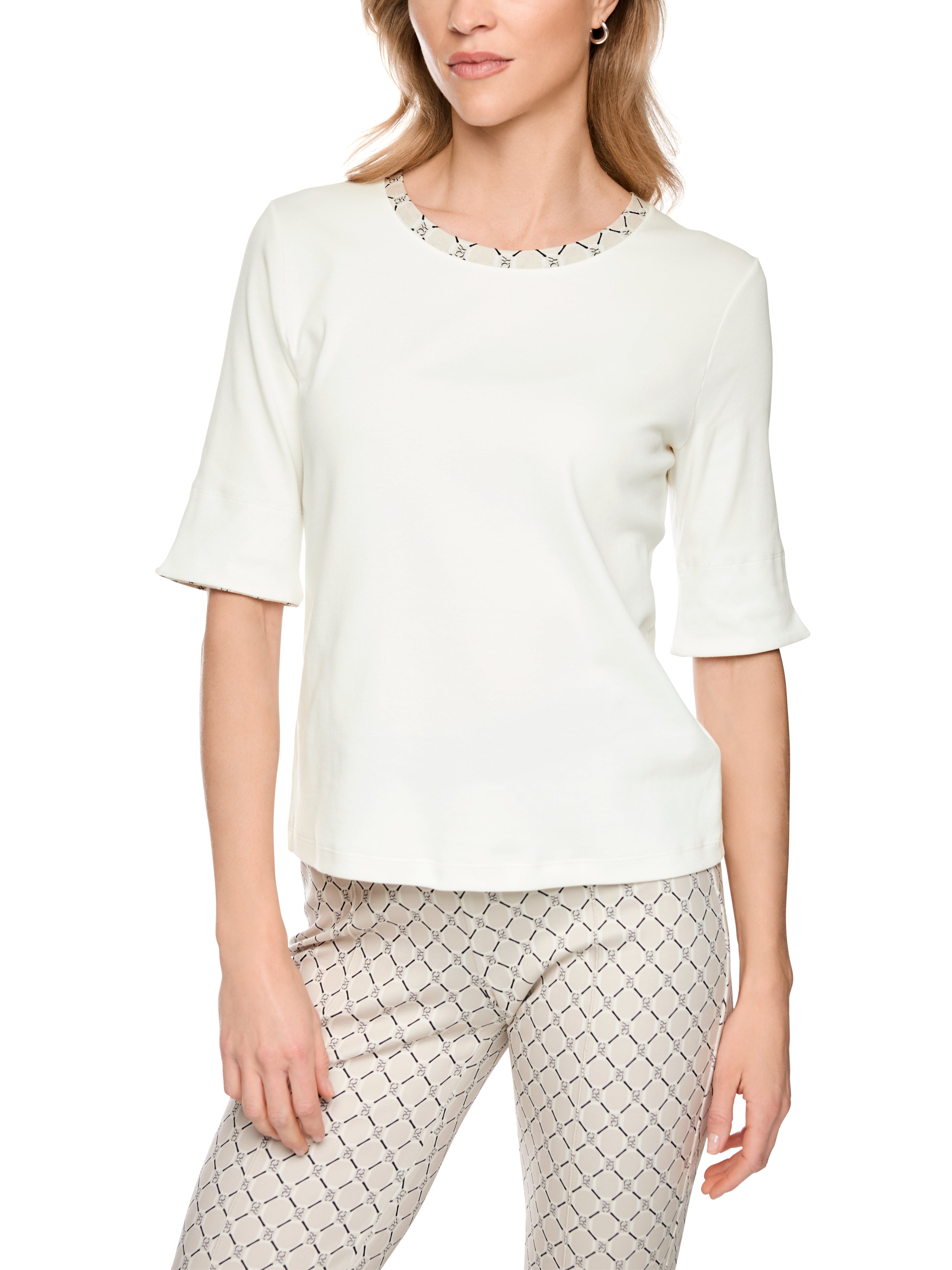 T-Shirt mit Ärmelumschlag