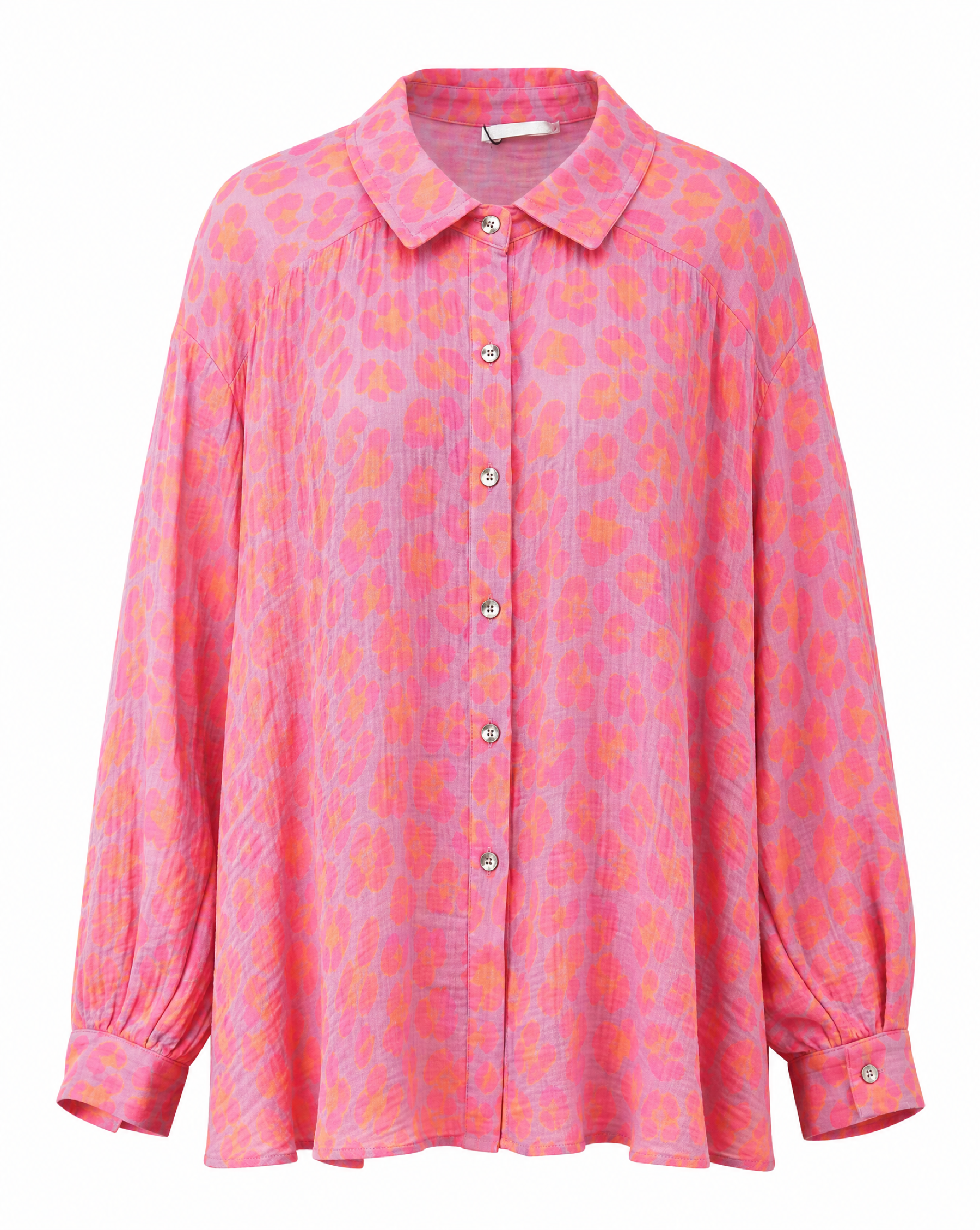 Musselin Hemd mit Blüten-Print