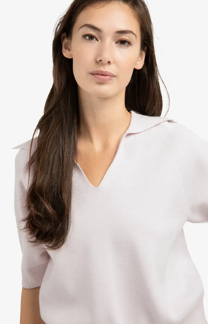 Yaya Strickpullover Gray Lilac