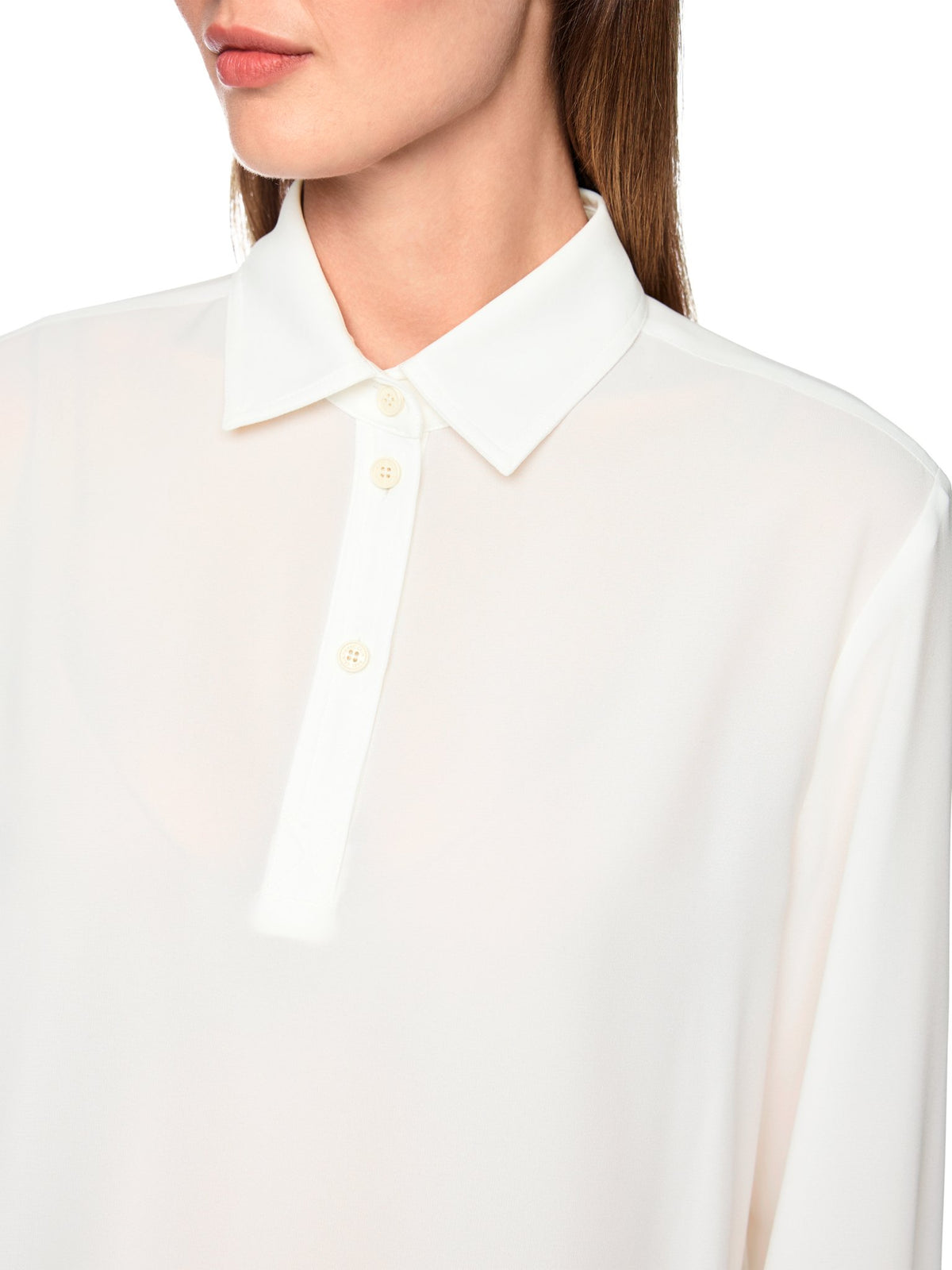 Bluse mit halber Knopfleiste