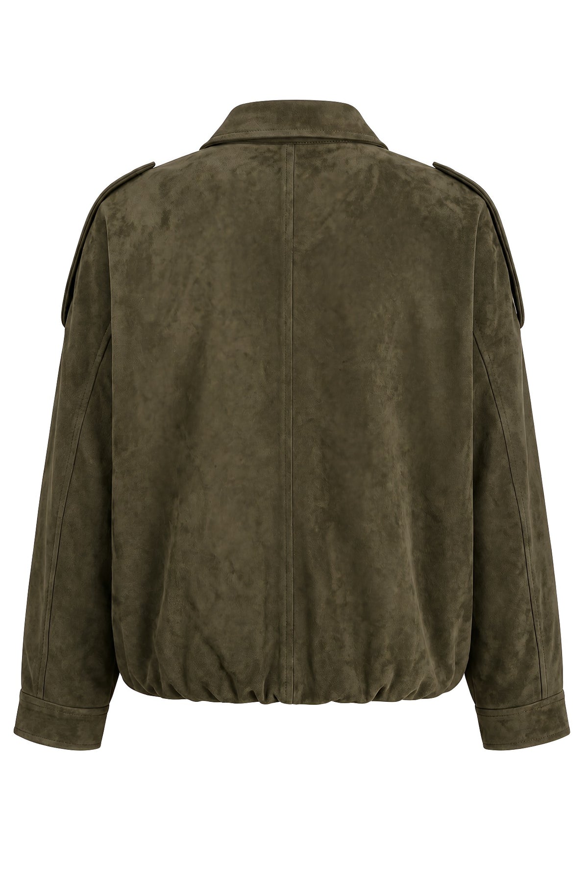 Jacke in Veloursleder-Optik