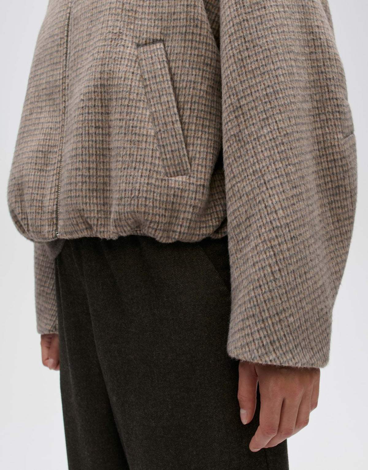 Kurzjacke Hessina mit abnehmbarem Schal