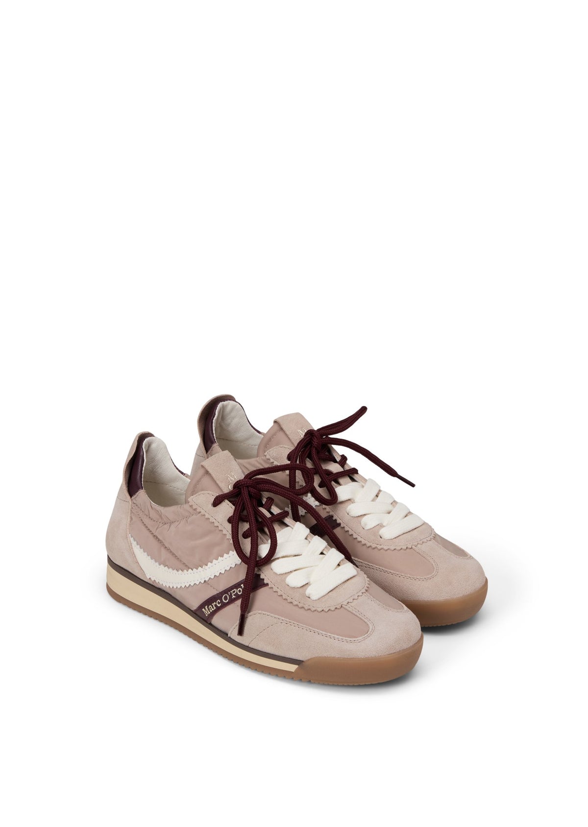 Sneaker mit Lederakzenten
