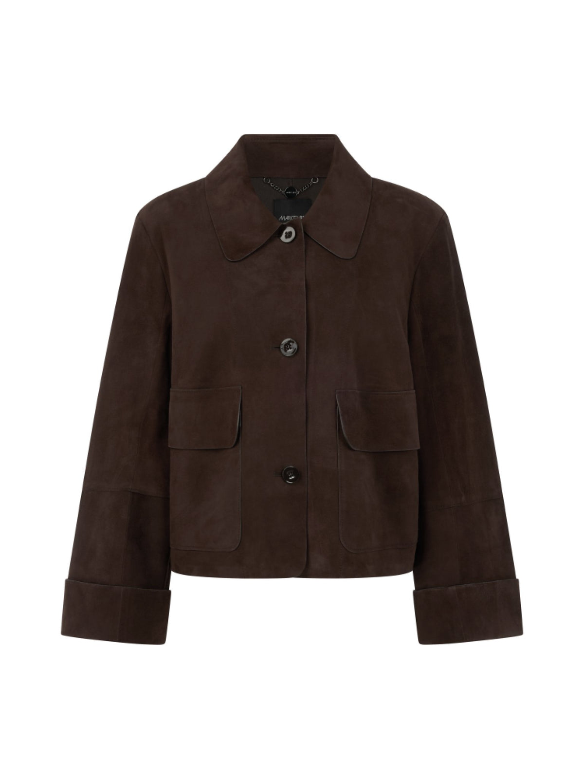 Kurze Velourslederjacke