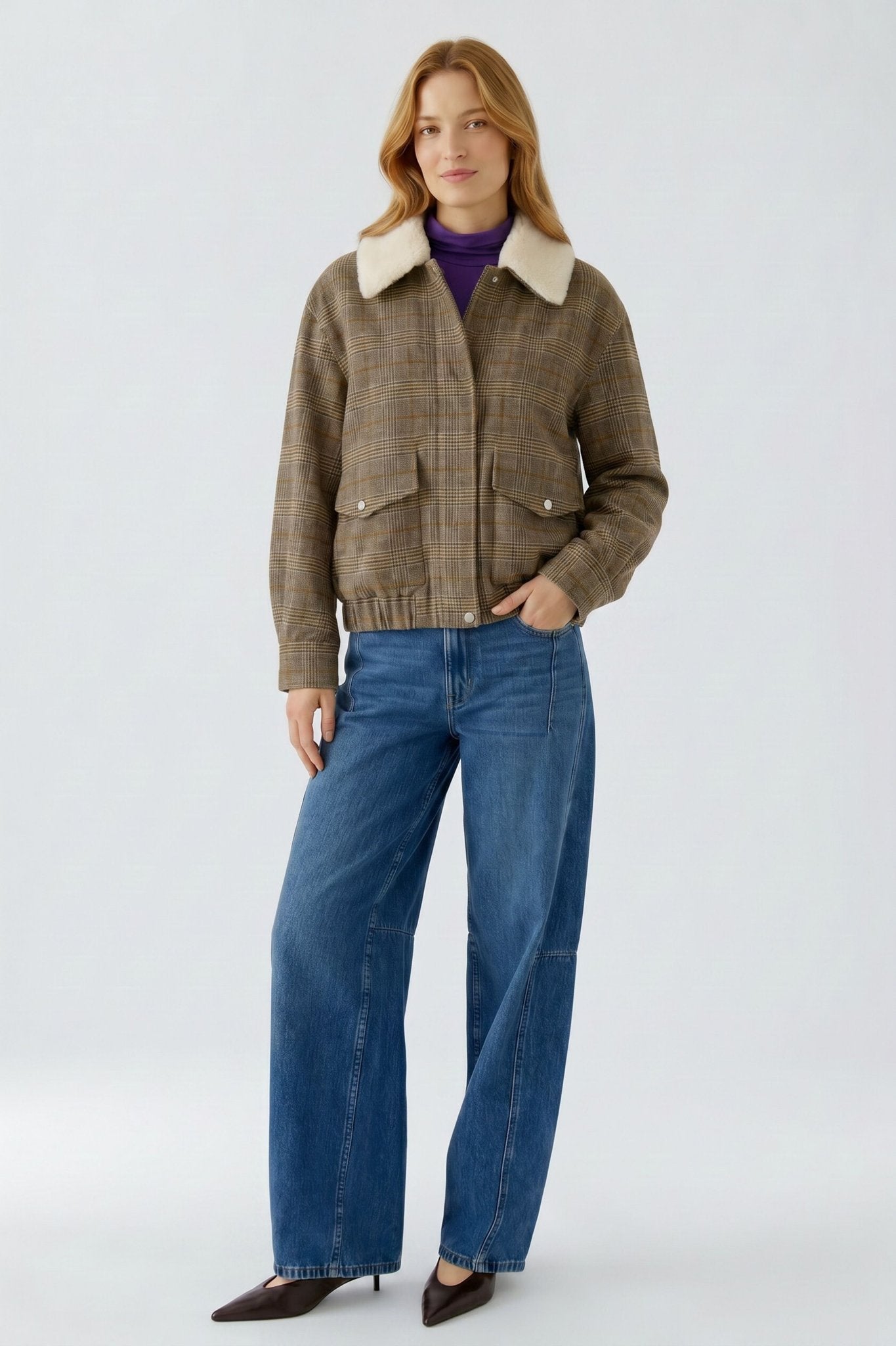 Blouson mit Karomuster