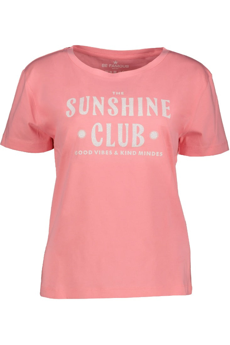 be famous T-Shirts Pink Joy - Rainbow White Glitter