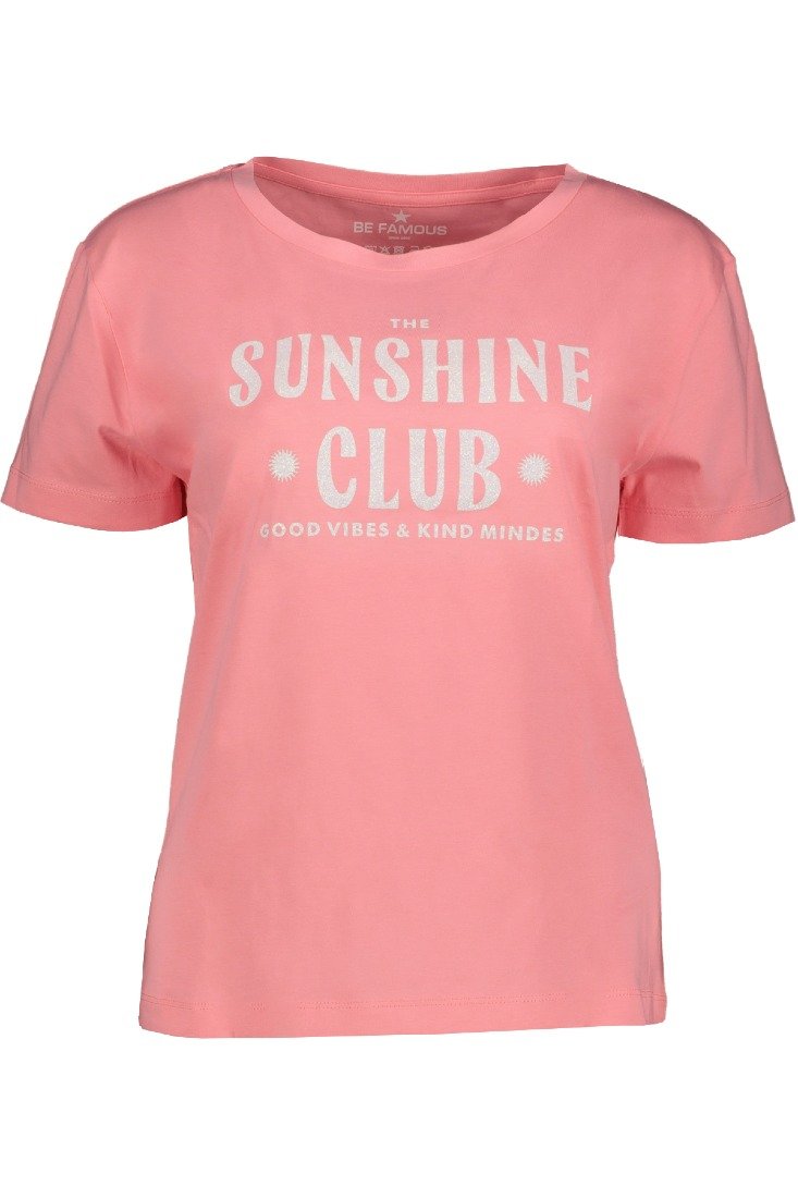 be famous T-Shirts Pink Joy - Rainbow White Glitter