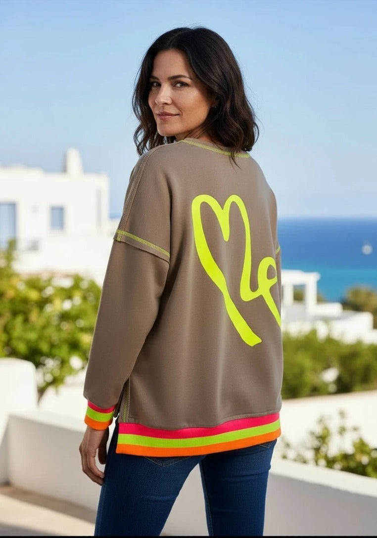 miss goodlife Sweatshirts Sand/Multicolour