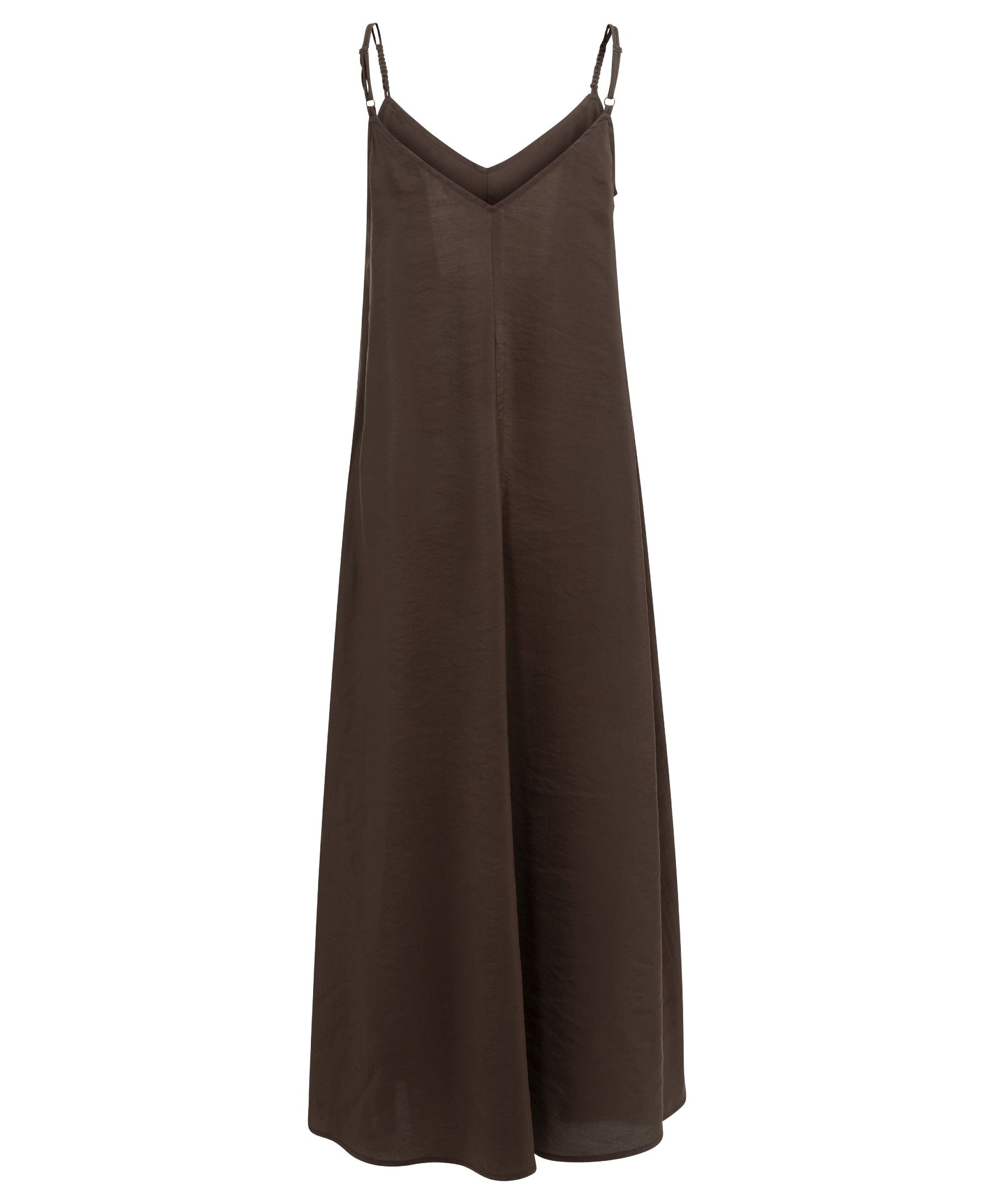 Langes Trägerkleid mit Spaghettiträgern