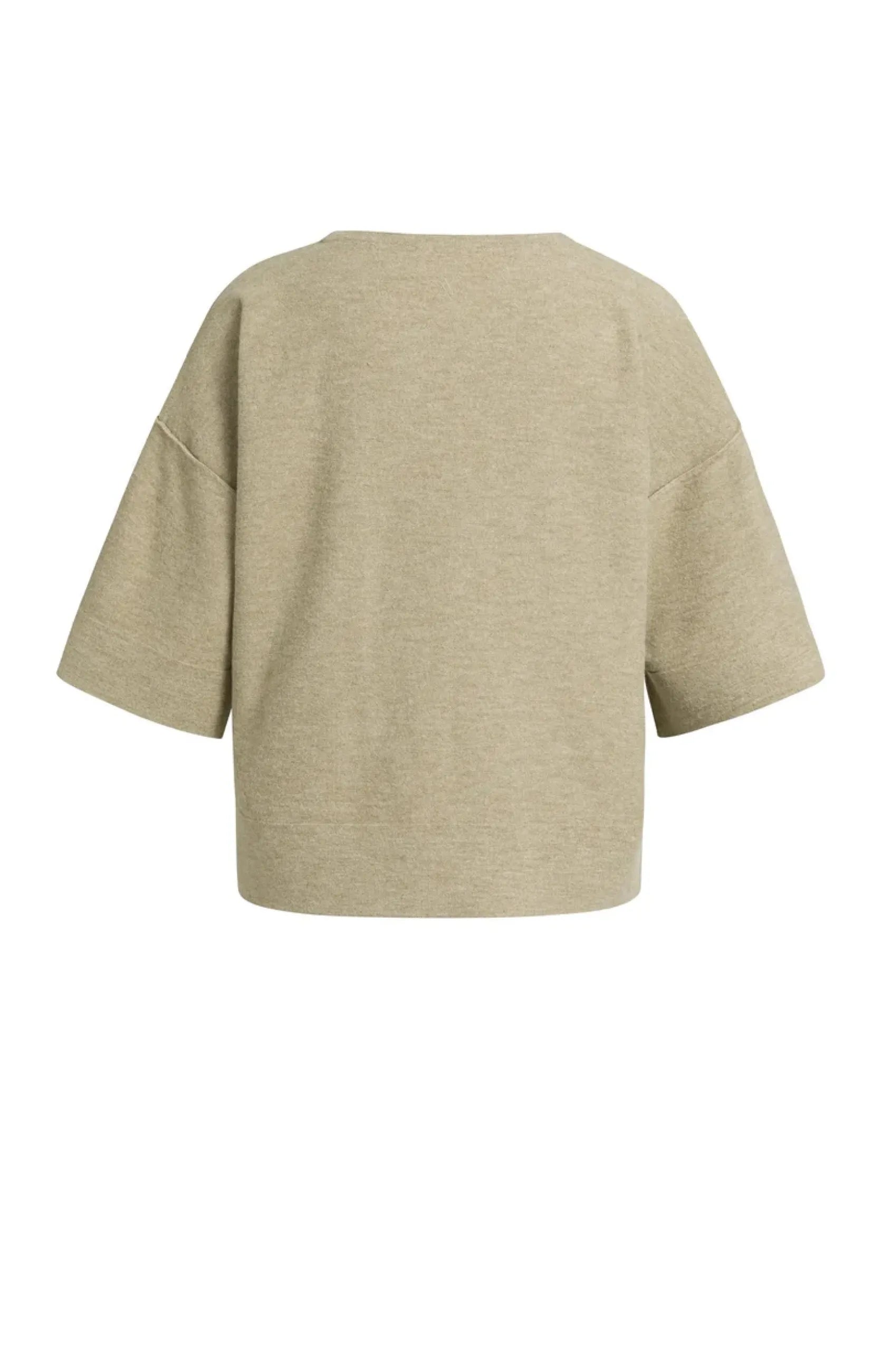 Oversize-Shirt aus Feinstrick mit halblangen Ärmeln